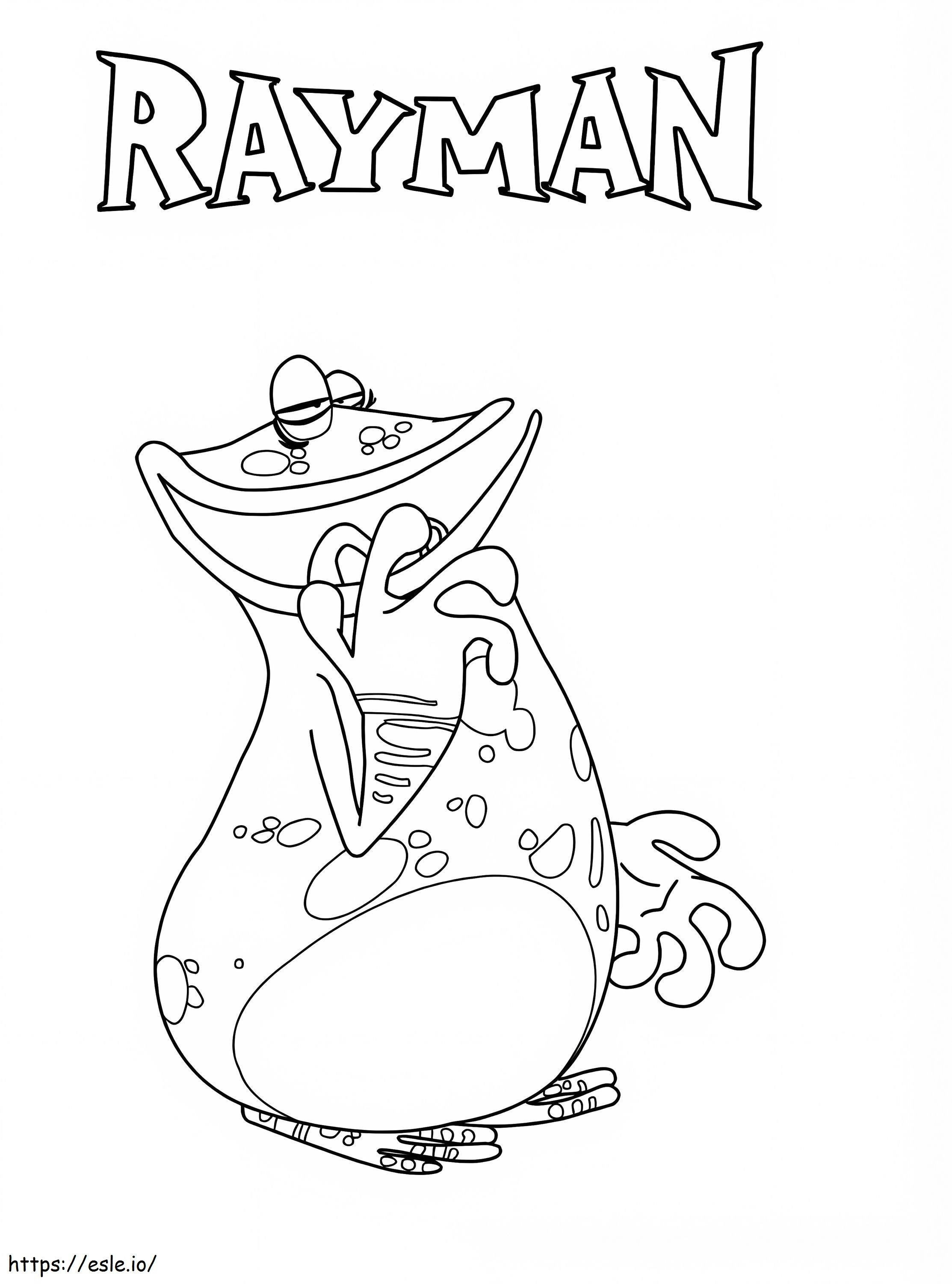 Coloriage Globox Rayman à imprimer dessin