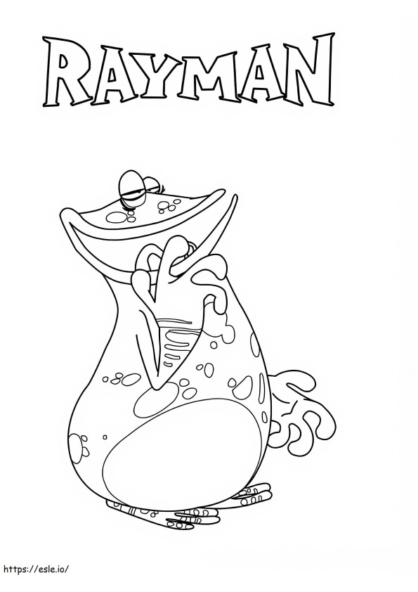 Coloriage Globox Rayman à imprimer dessin