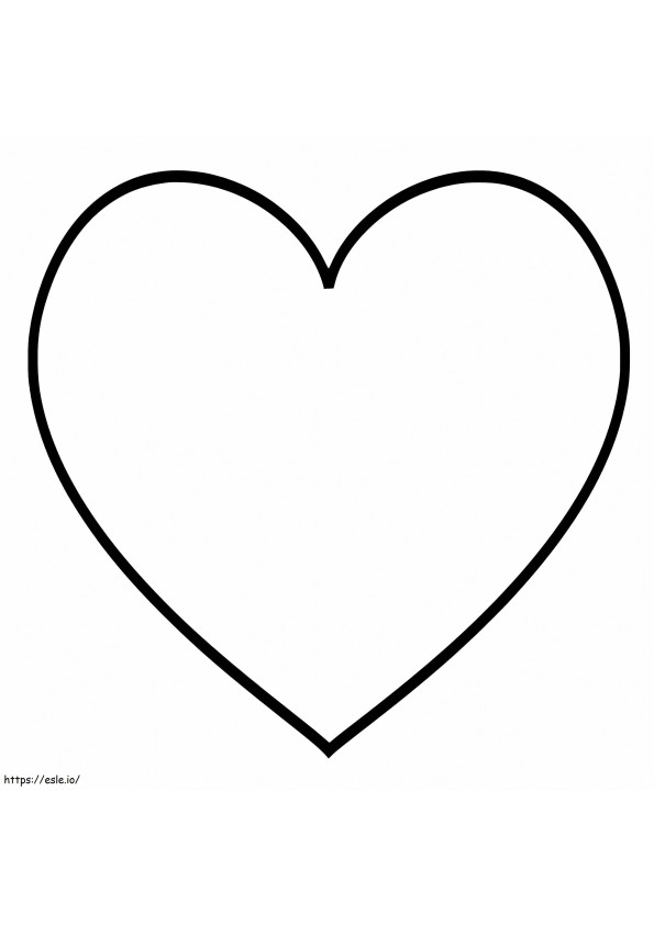 Emoji de coração para colorir