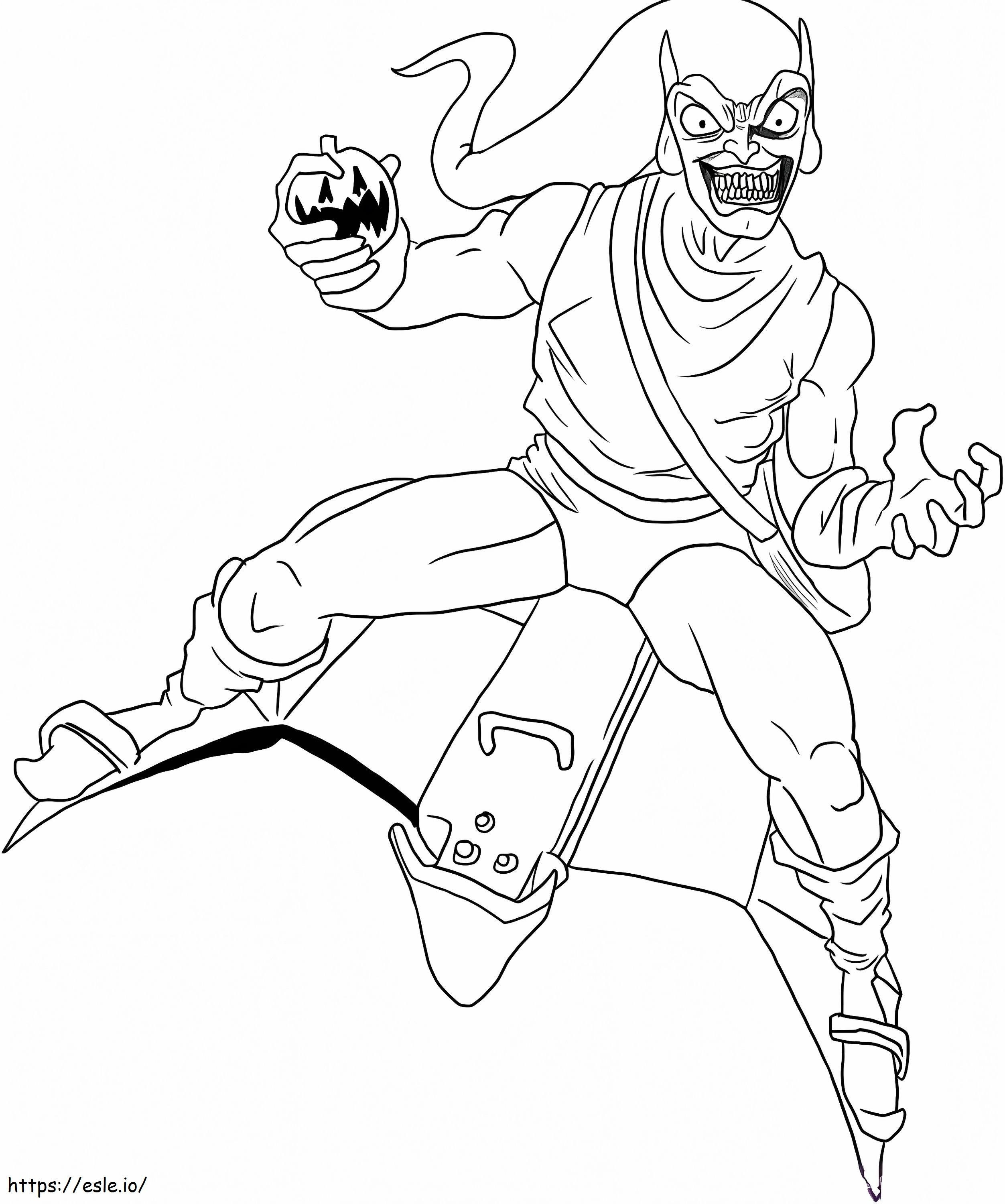 Green Goblin coloring page