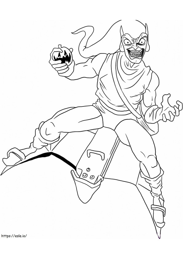 Green Goblin coloring page