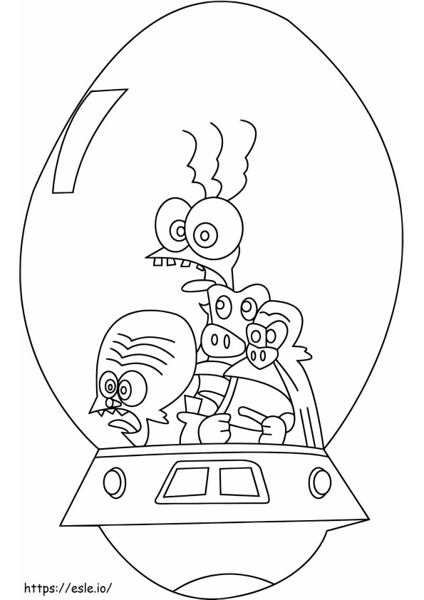 Space Goofs 1 coloring page