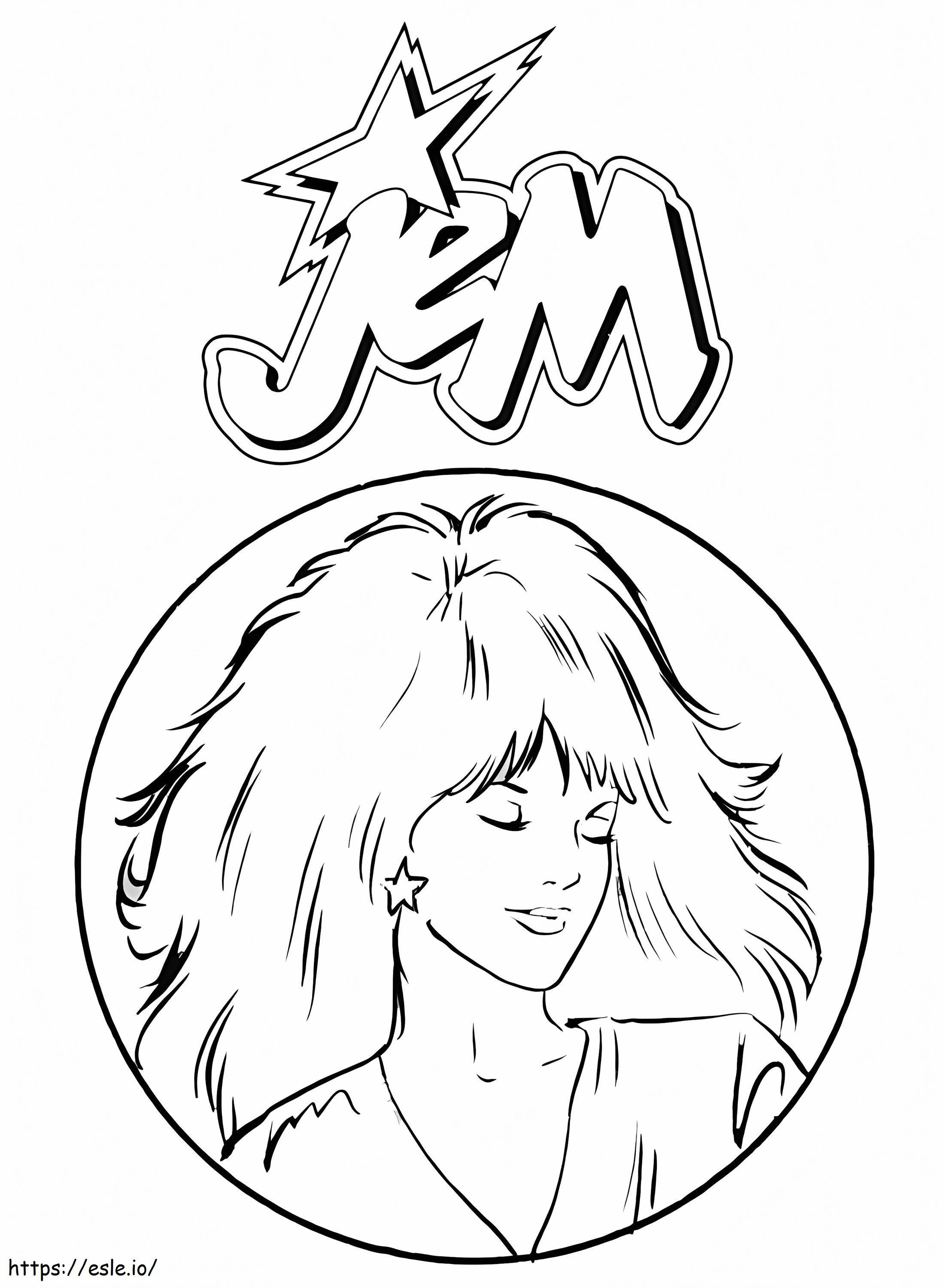 Character Jem coloring page