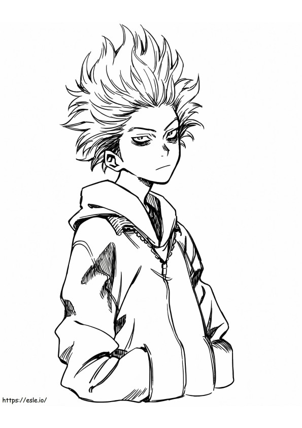Handsome Hitoshi Shinso coloring page