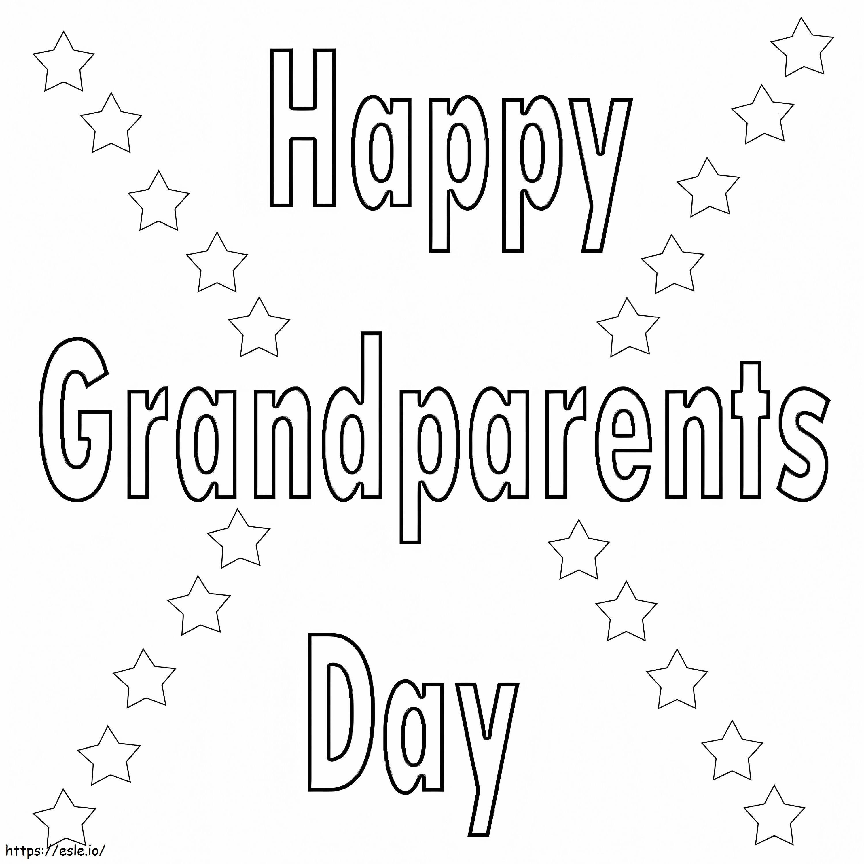 Boldog nagyszülők napját 6 kifestő