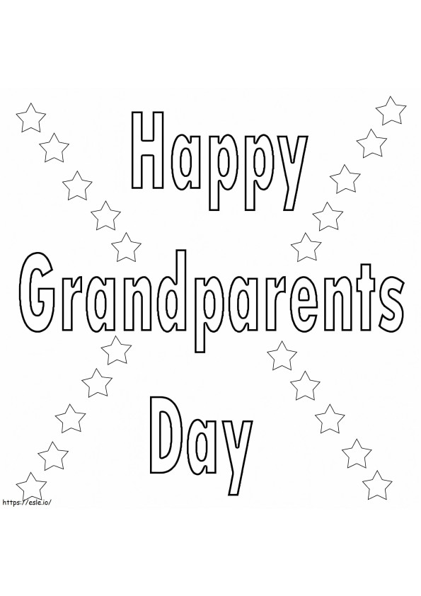 Happy Grandparents Day 6 coloring page