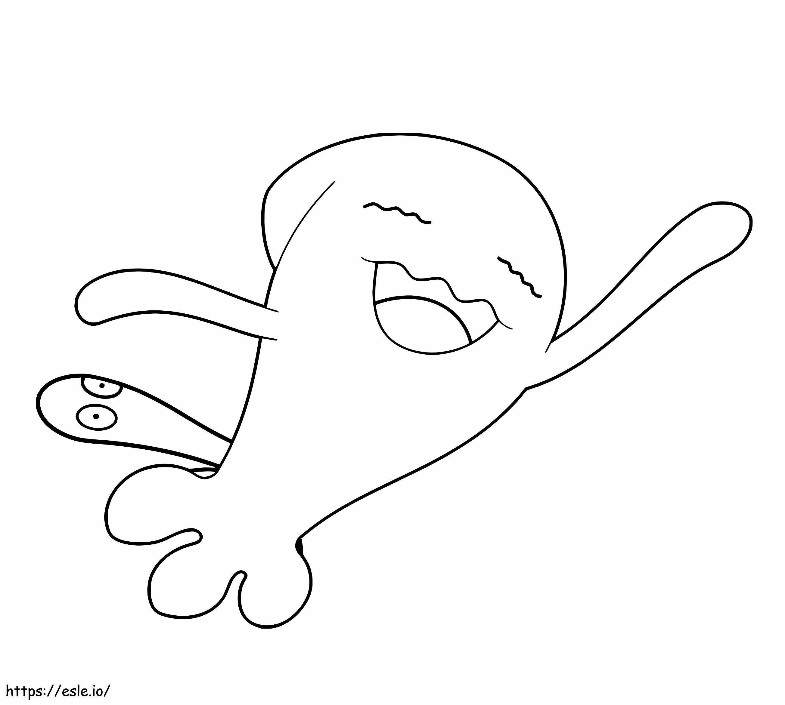 Wobbuffet 6 coloring page