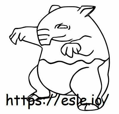 Drowzee coloring page