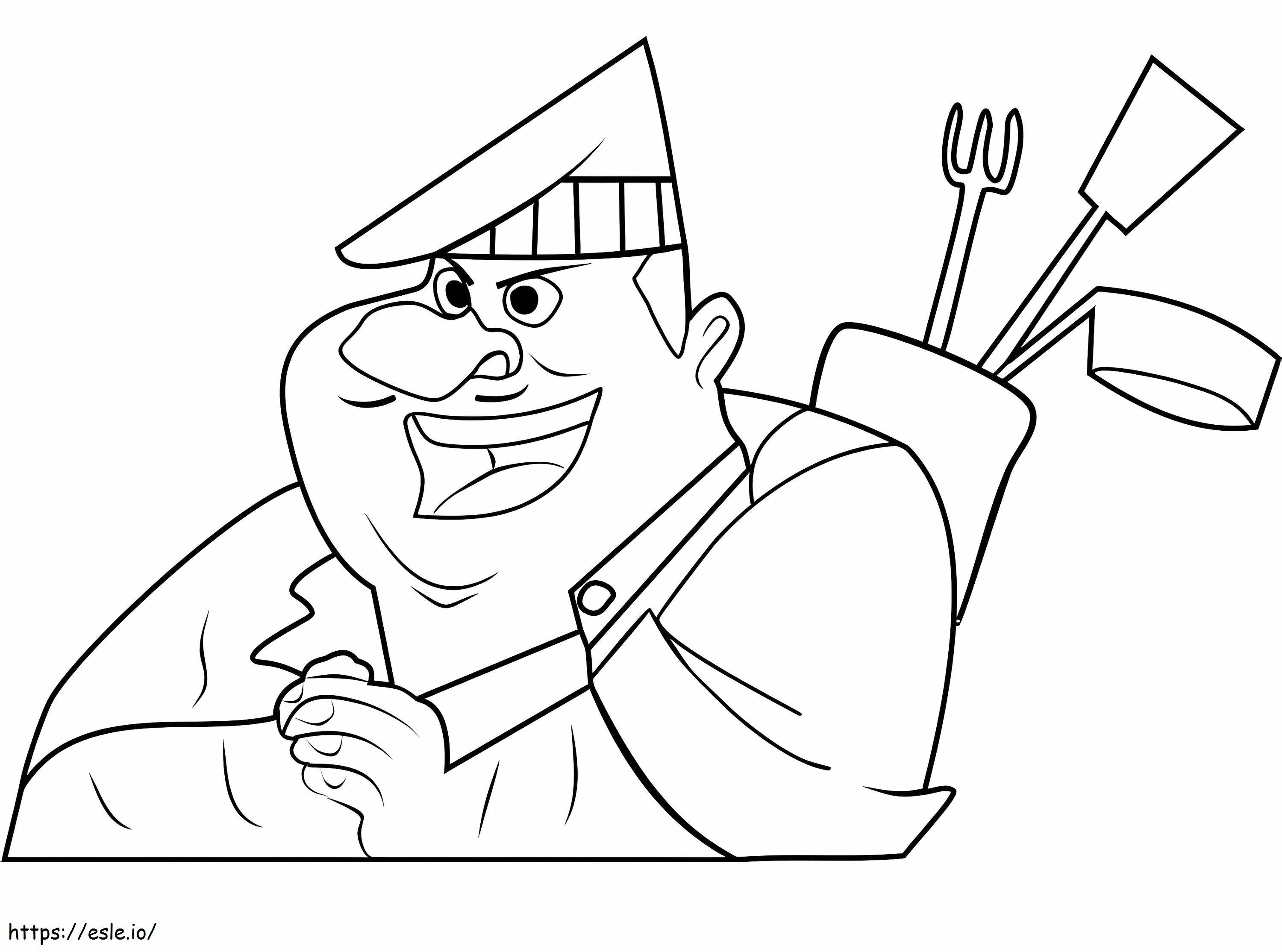 Gourmand Chef From Wild Kratts coloring page