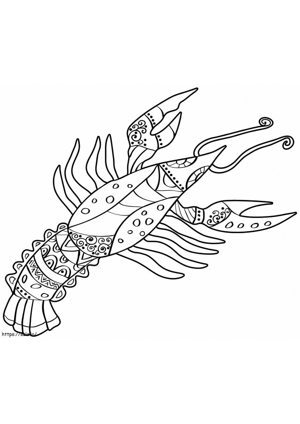 Printable Cancer Zodiac coloring page