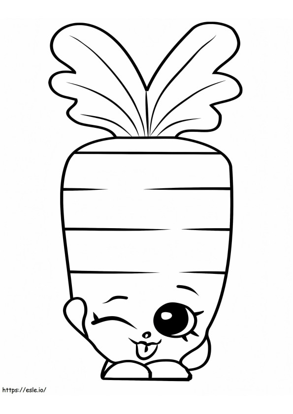Wild Carrot Shopkins coloring page