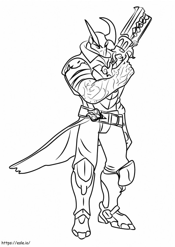 Androxus From Paladins coloring page