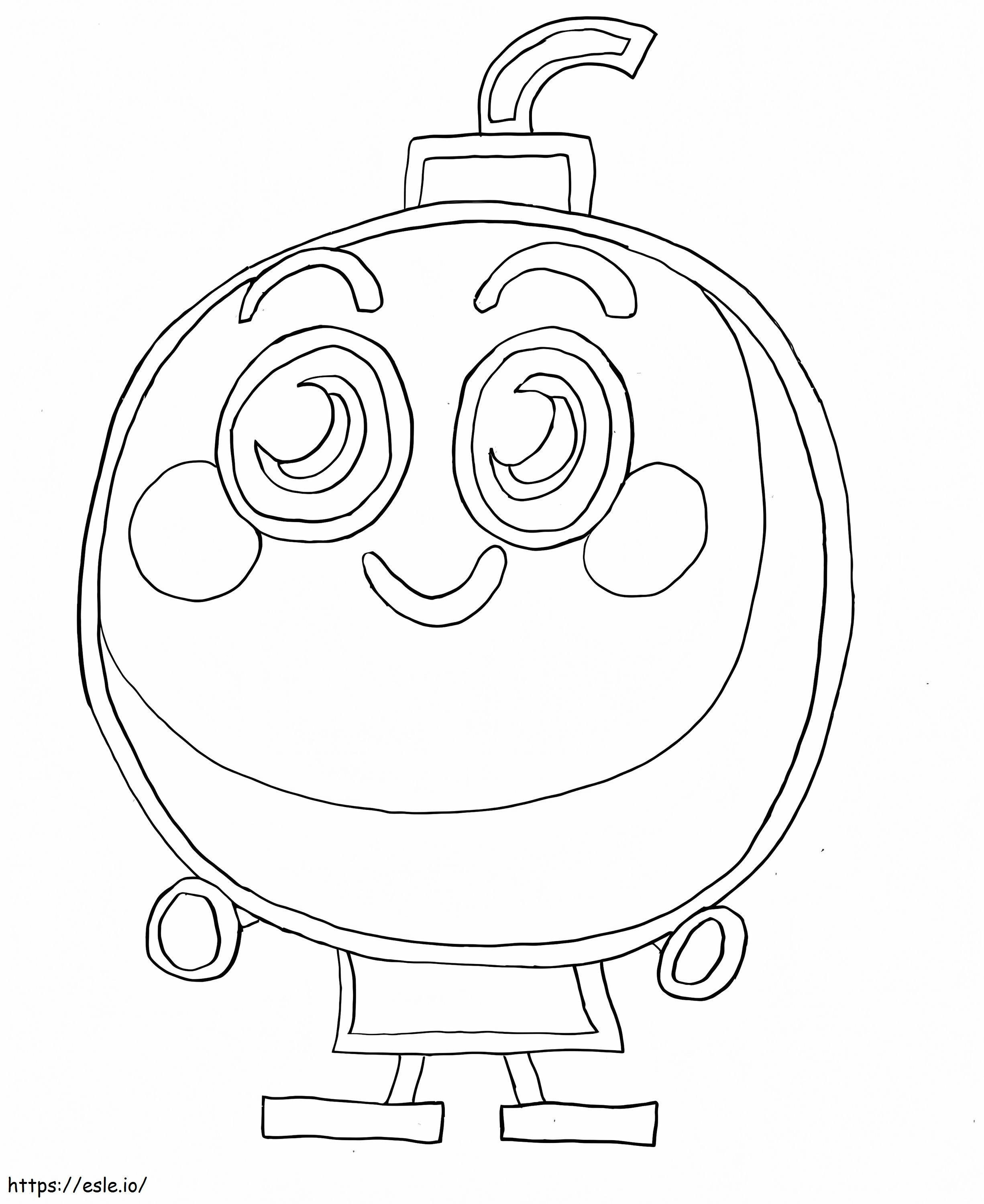 Happy Moshi Monsters coloring page