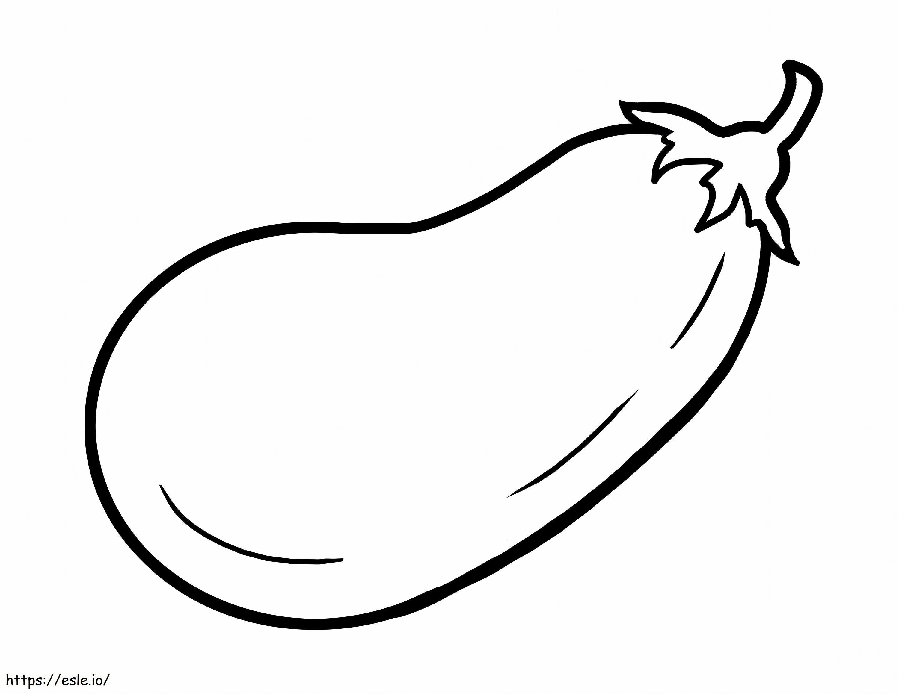 Eggplant Easy Scaled coloring page