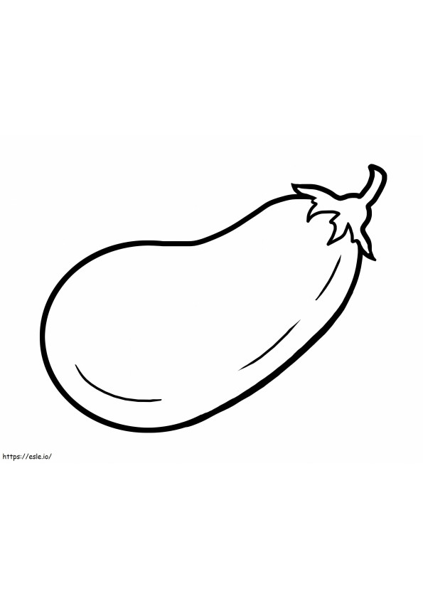 Eggplant Easy Scaled coloring page