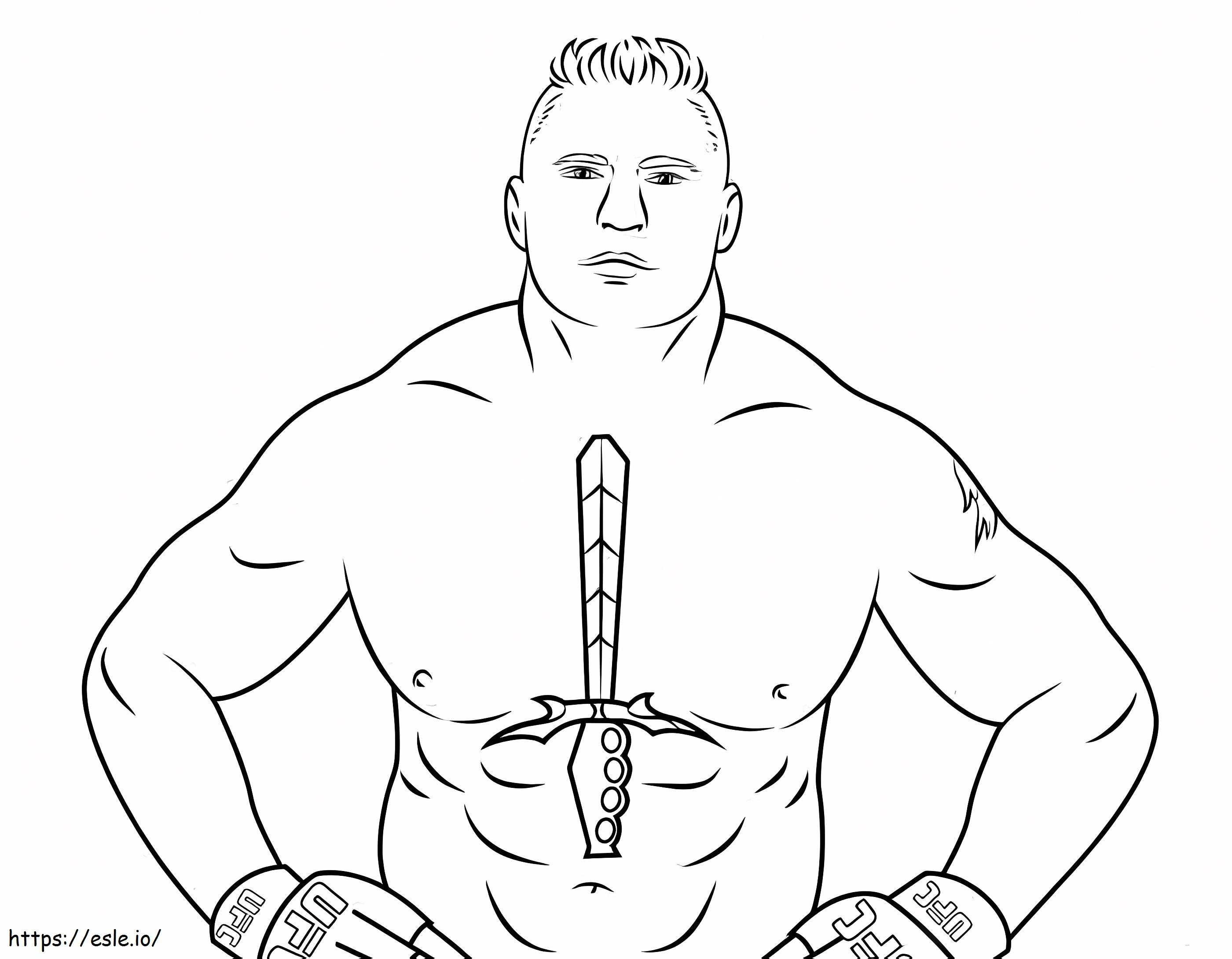 Brock Lesnar Gambar Mewarnai