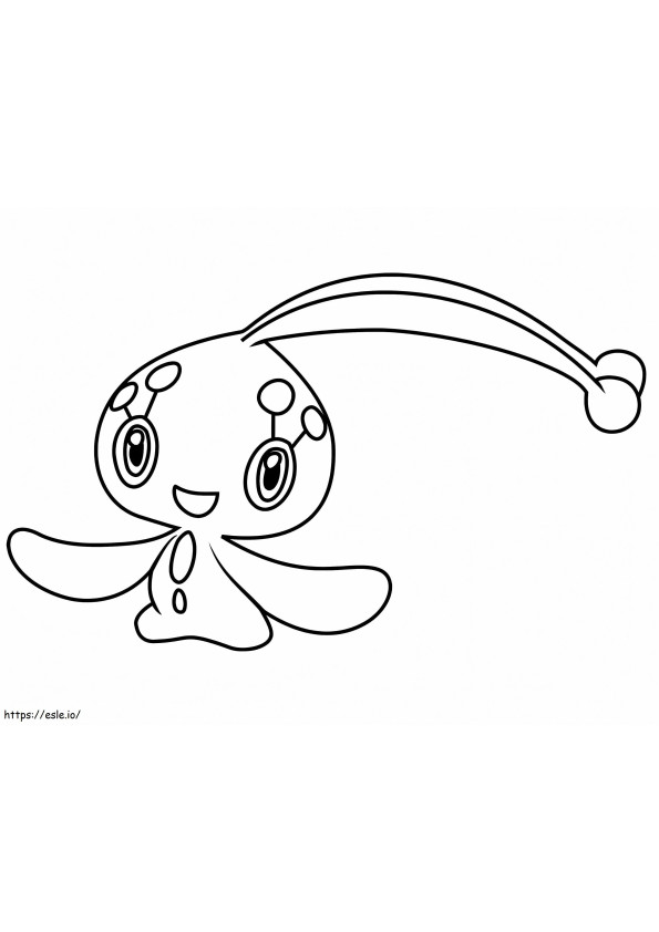 Manaphy Pokemon coloring page