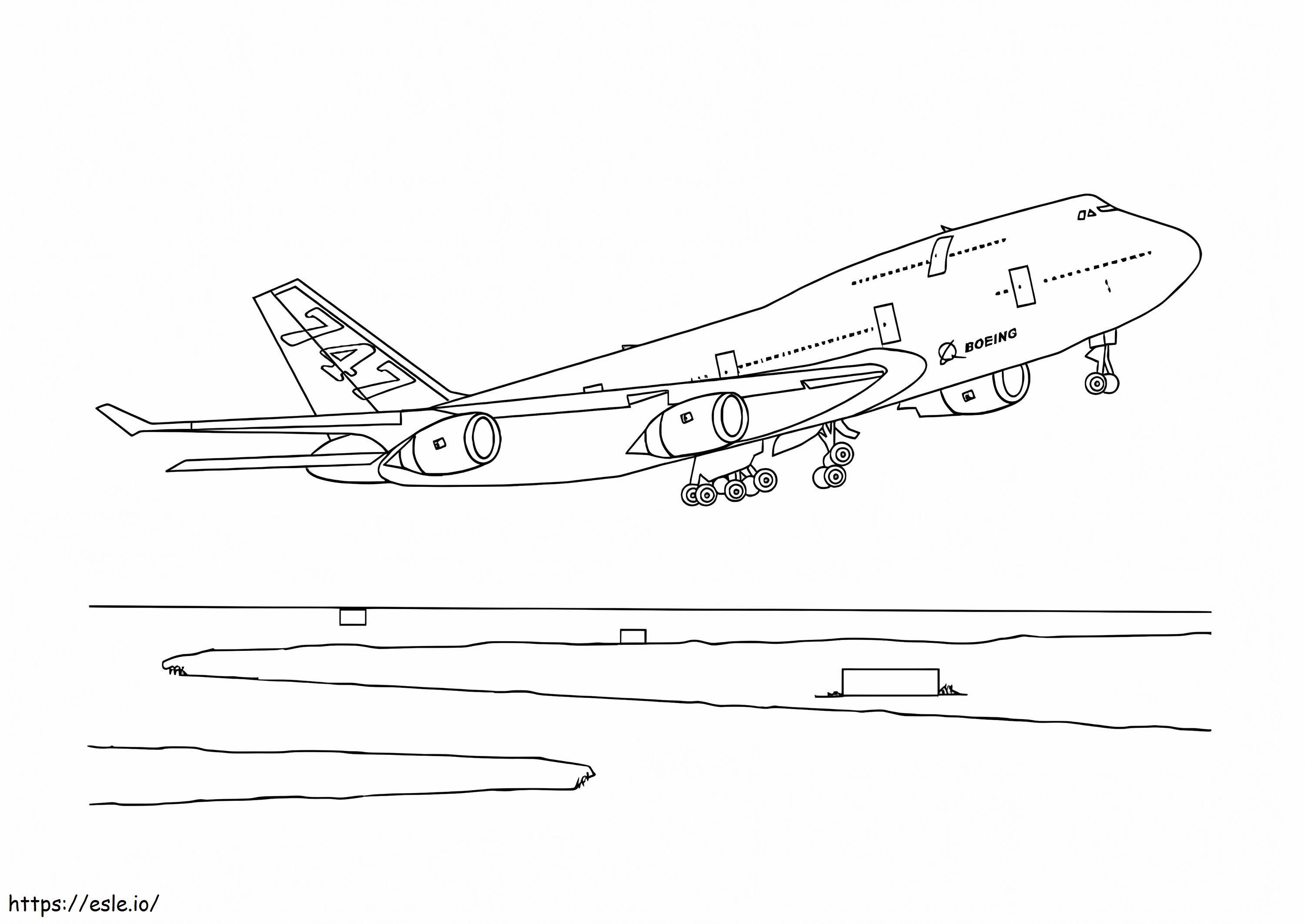 Aeroplane 9 coloring page