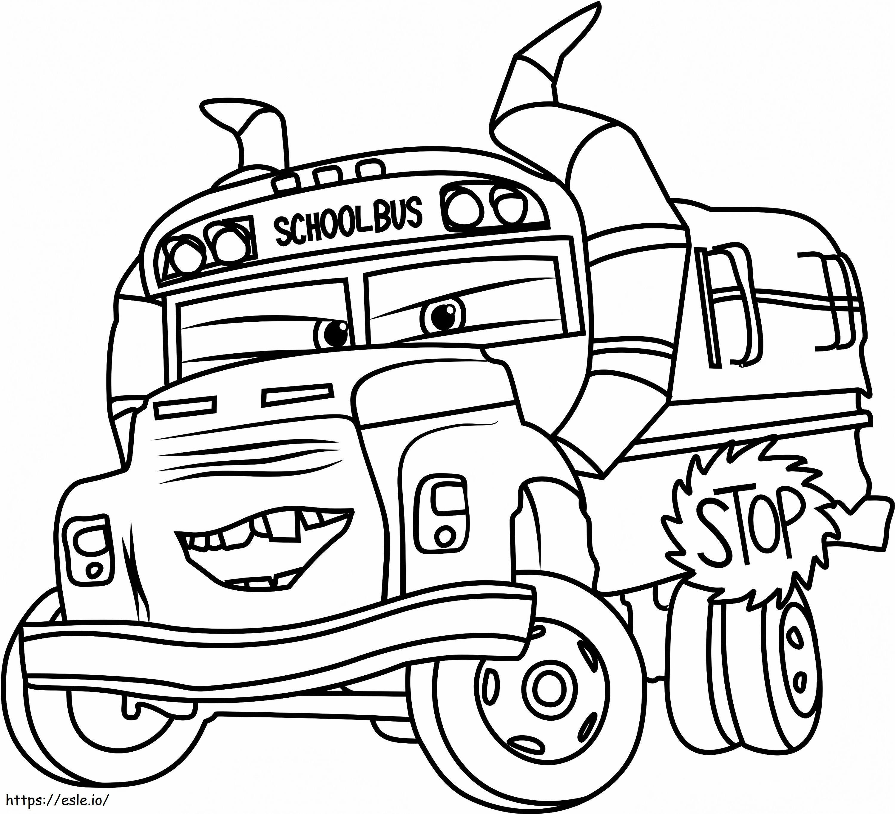 Miss Bunuelo Of Cars 3 coloring page