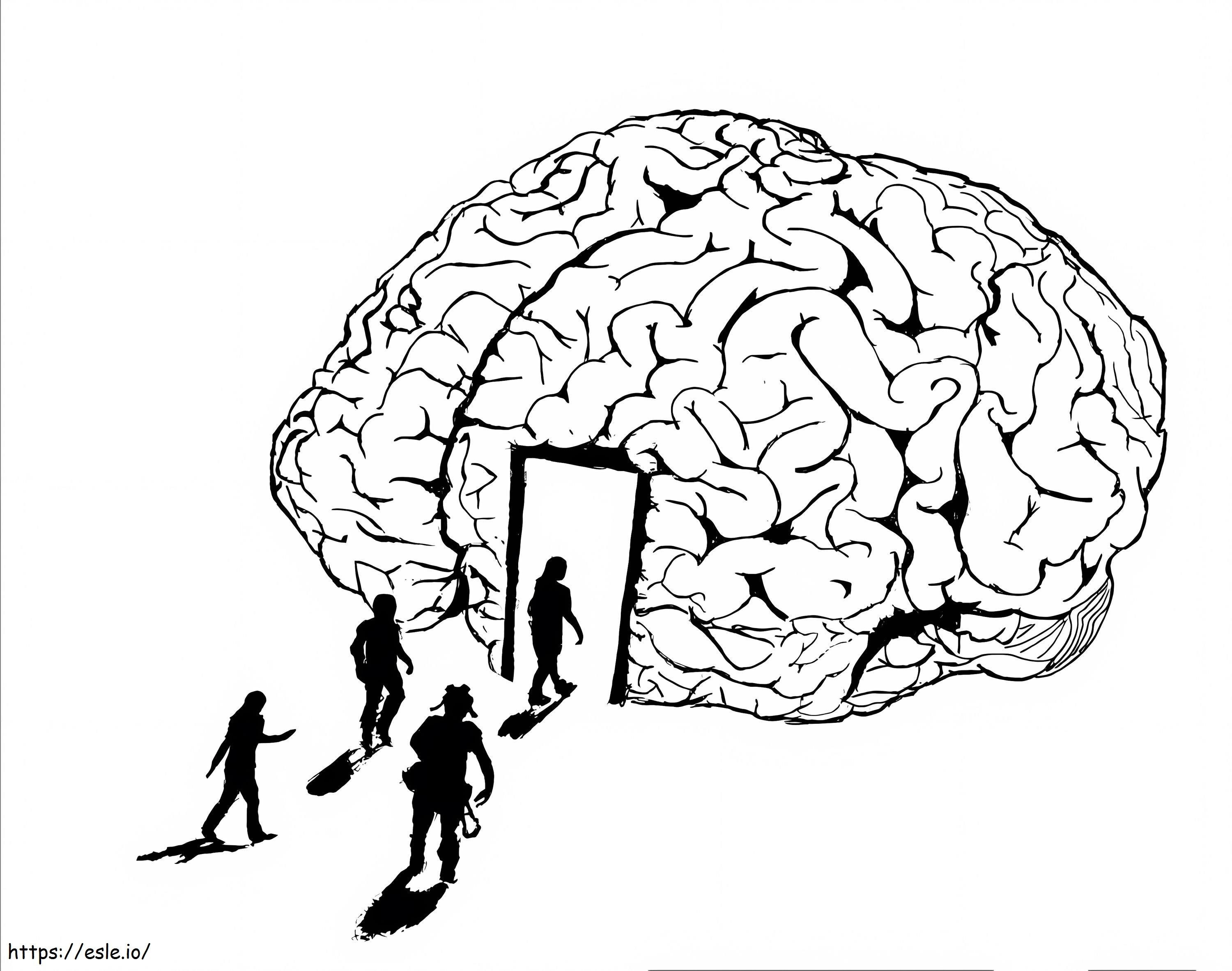 Human Brain 9 coloring page
