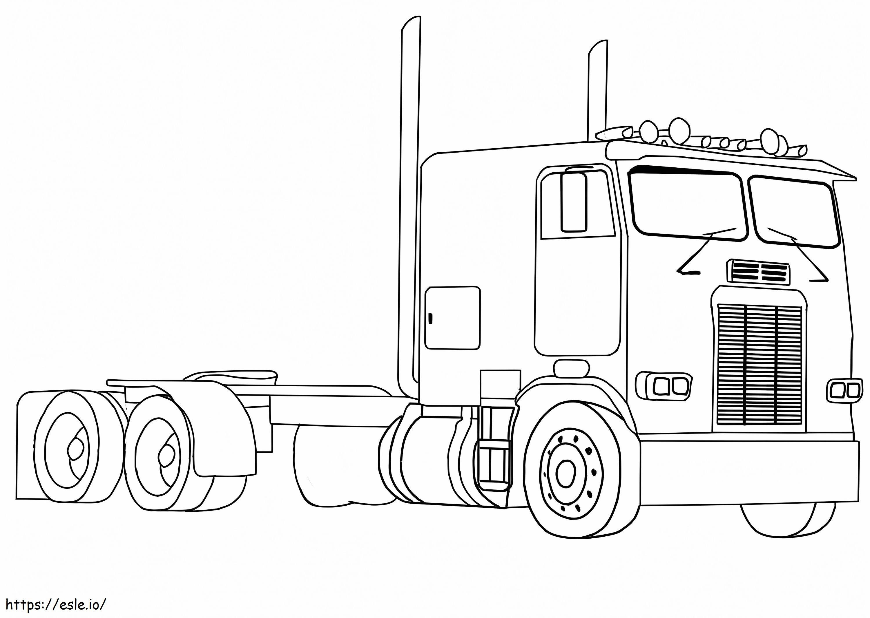 Freightliner FLA coloring page