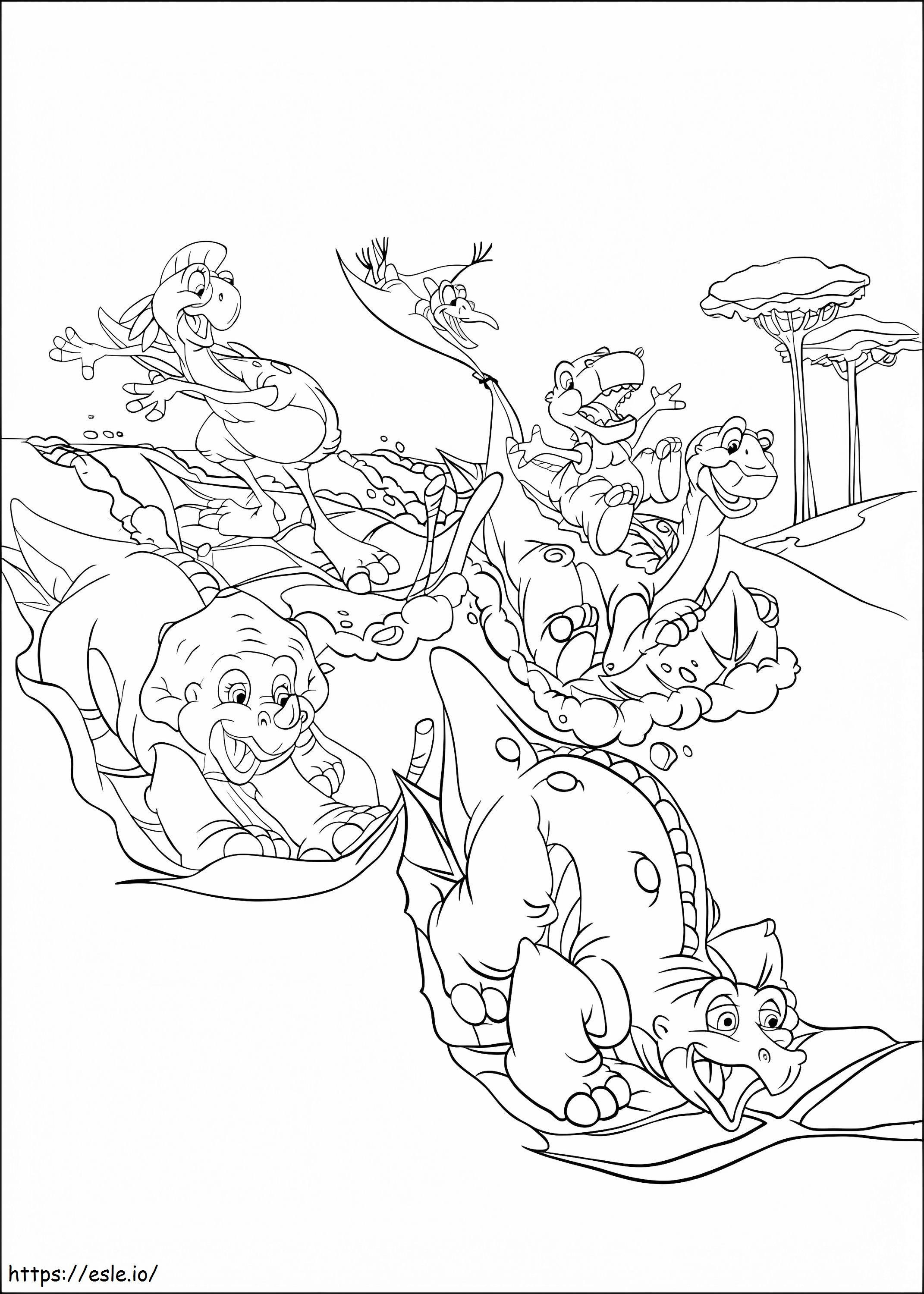 Free Land Before Time coloring page