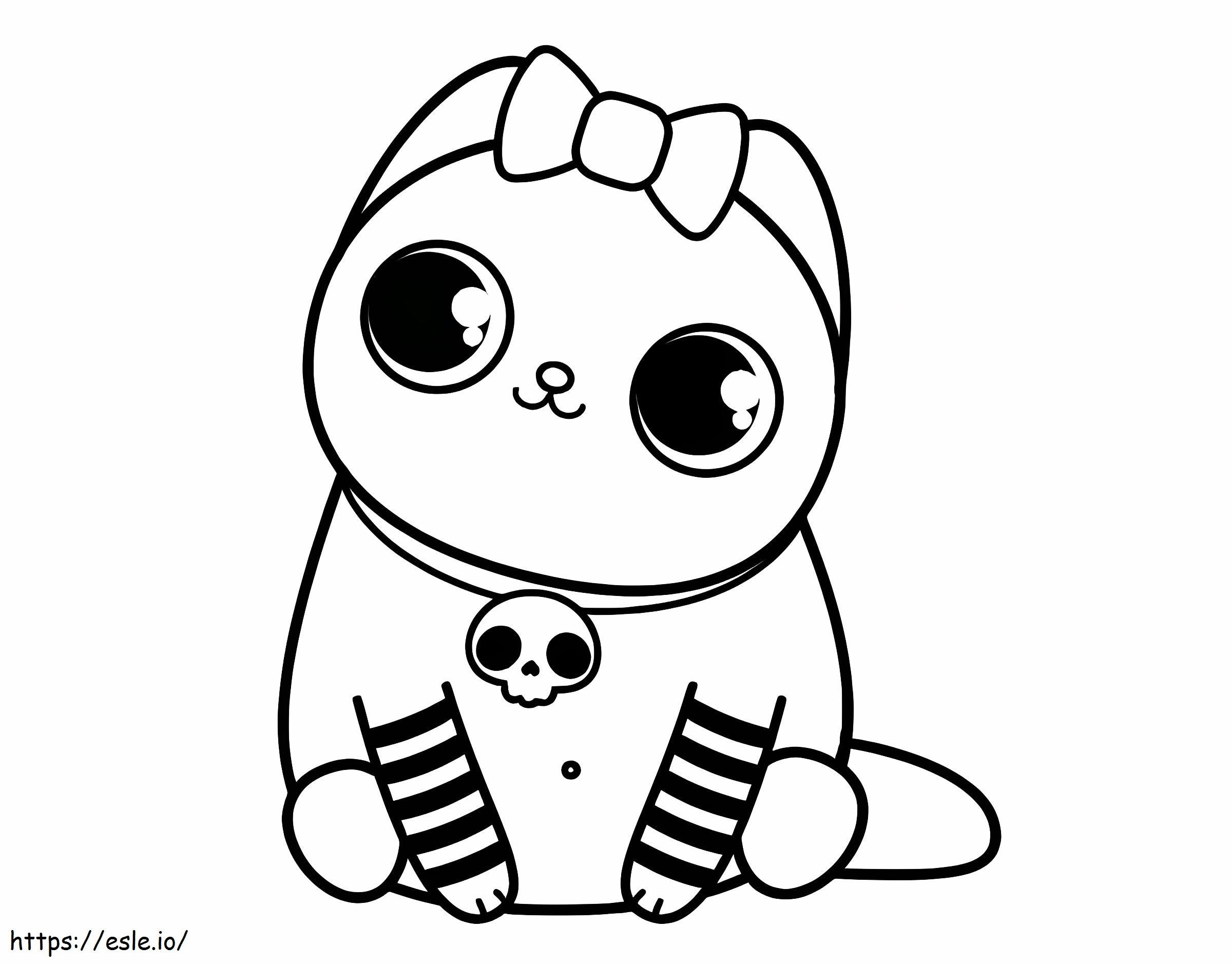 Emo Kitten coloring page