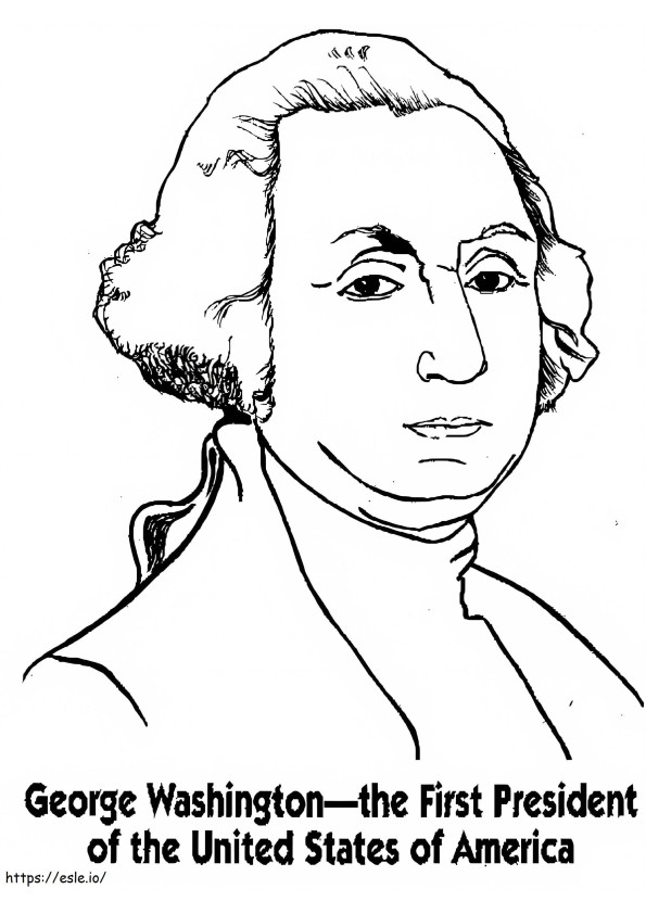 ジョージ・ワシントン 12 ぬりえ - 塗り絵