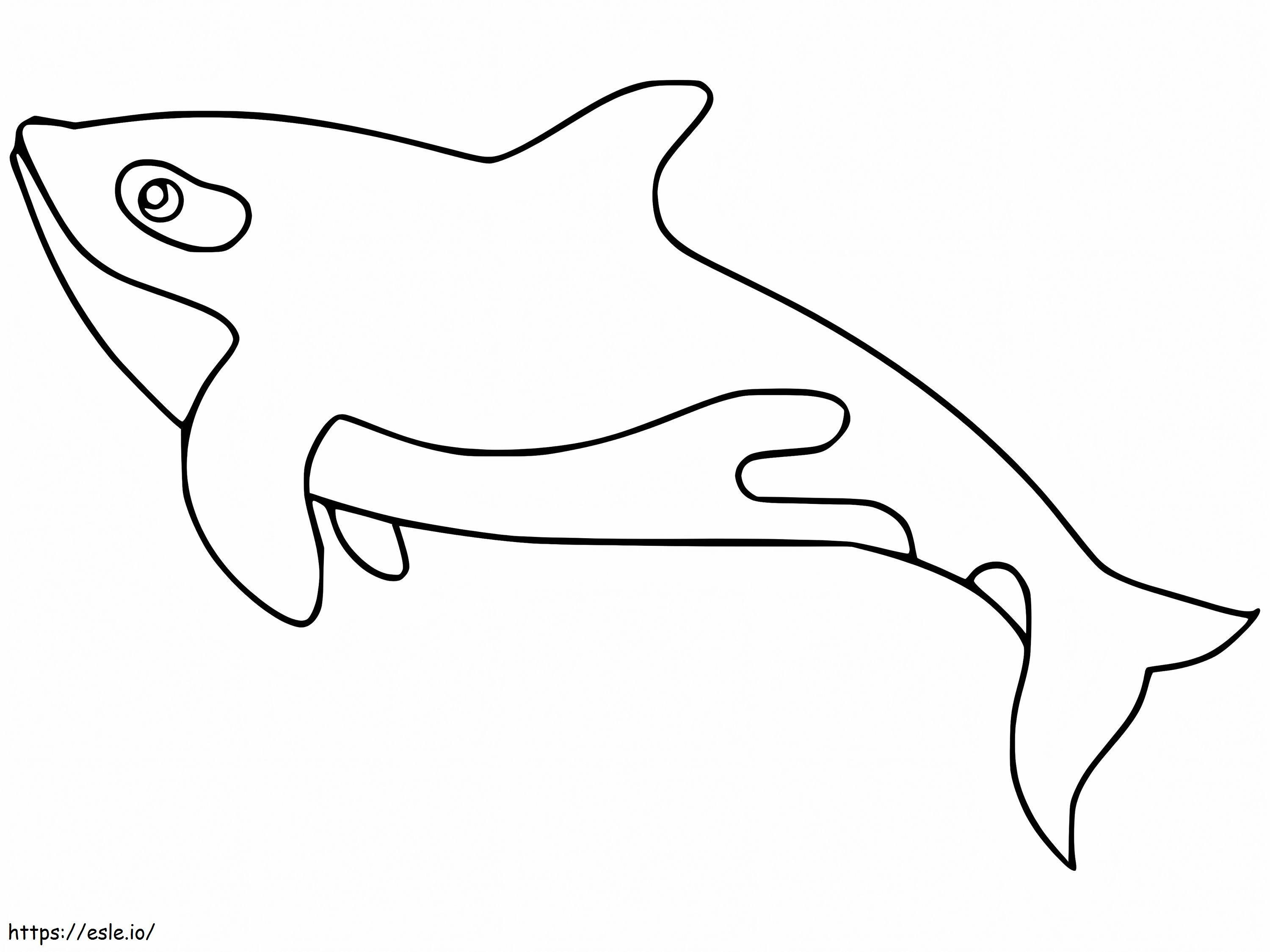 Ballena Orca Imprimible para colorear