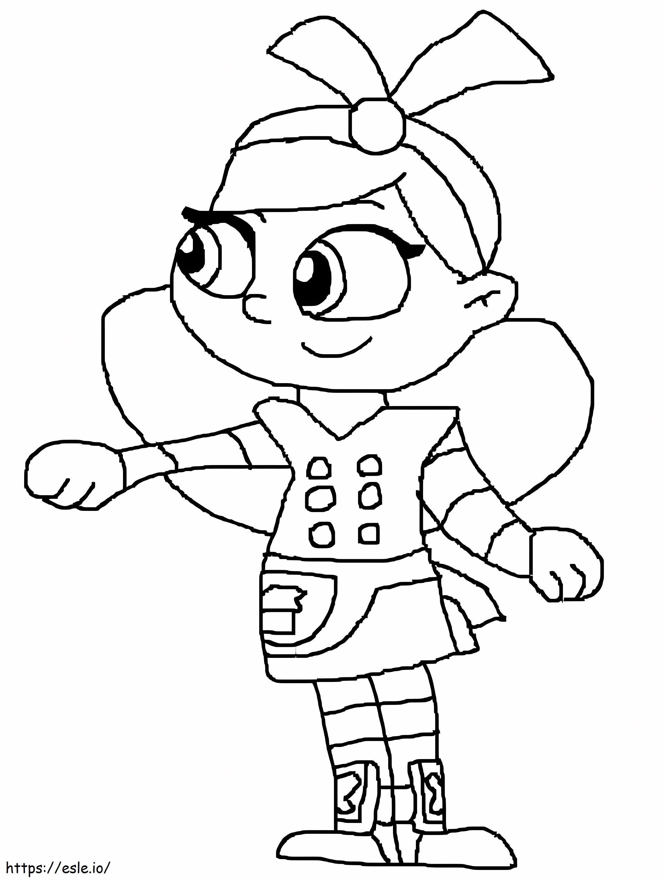 Funny Alices Wonderland Bakery coloring page