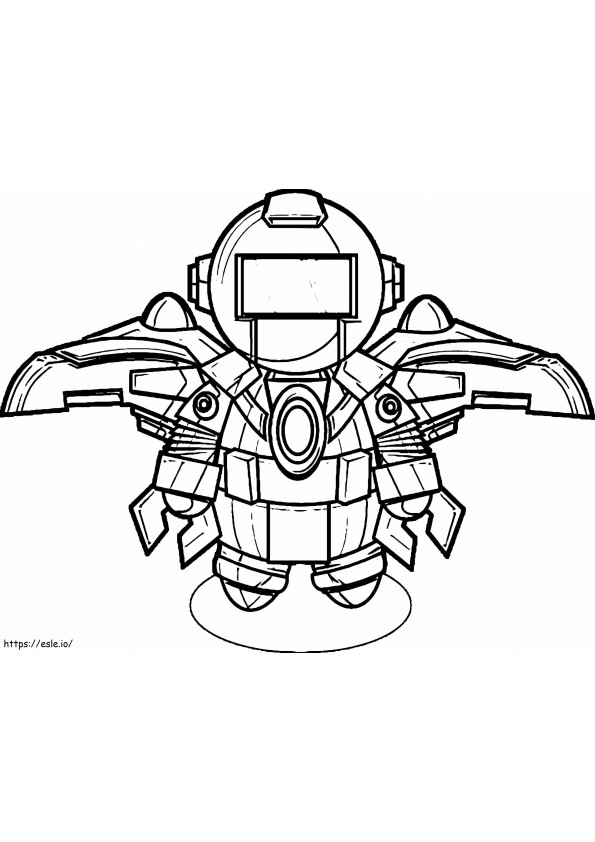 Hand Draw Robot Boy coloring page
