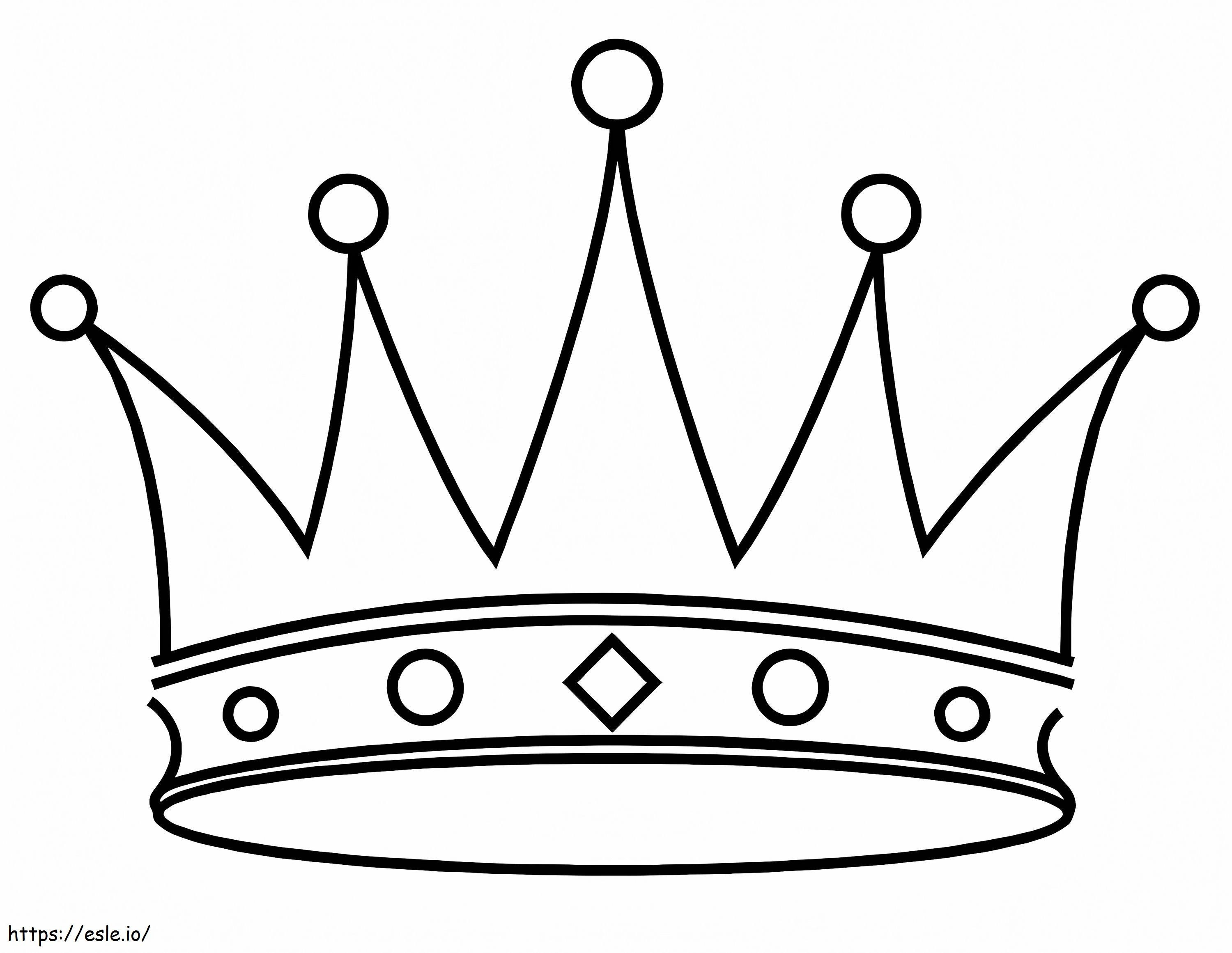 Corona del re da colorare
