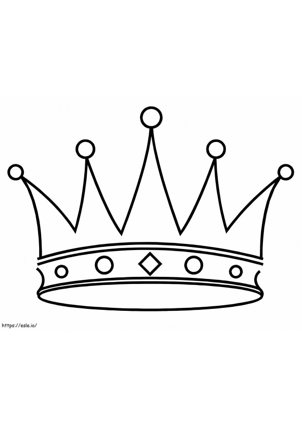 Corona del rey para colorear