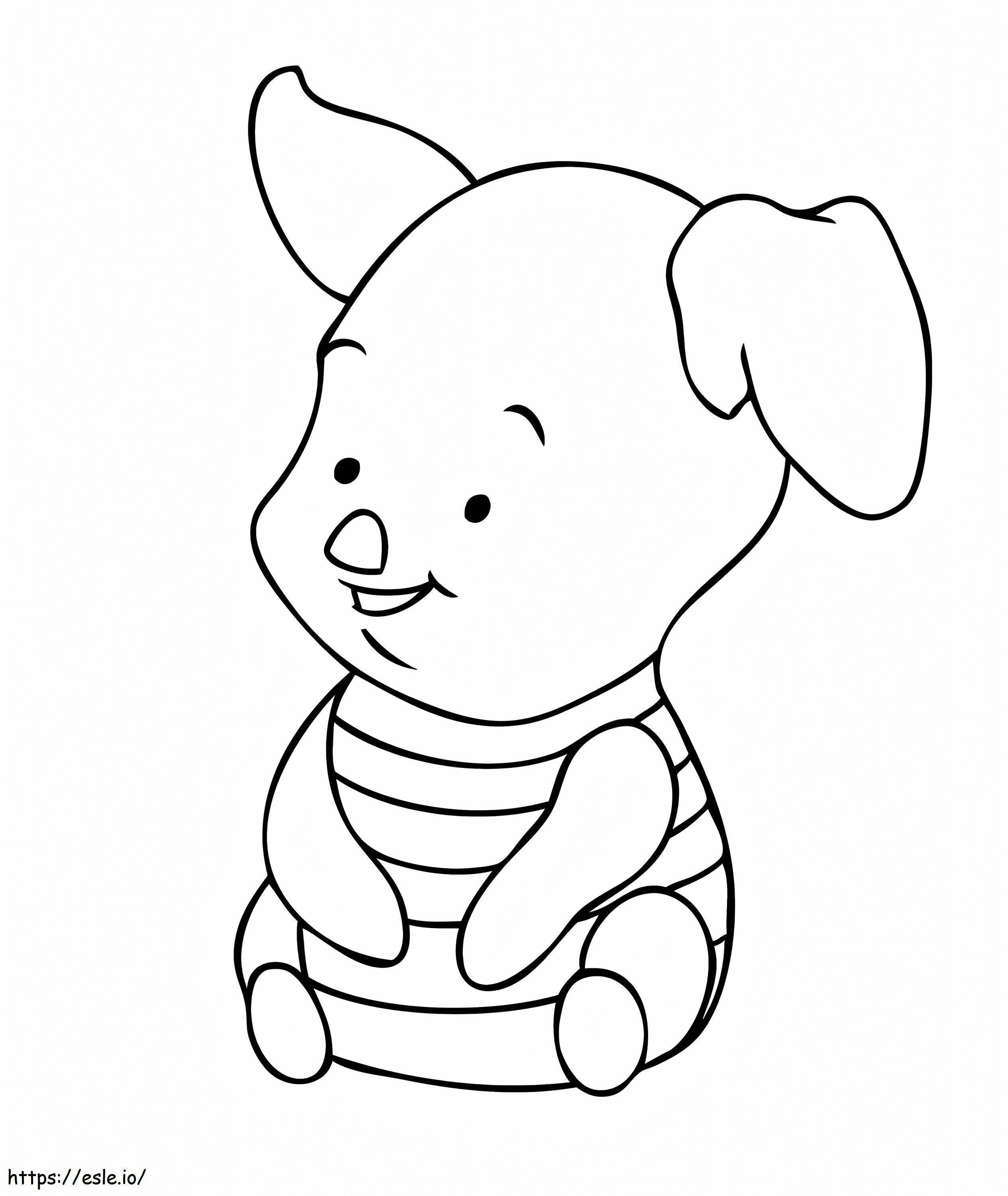 Baby Piglet coloring page