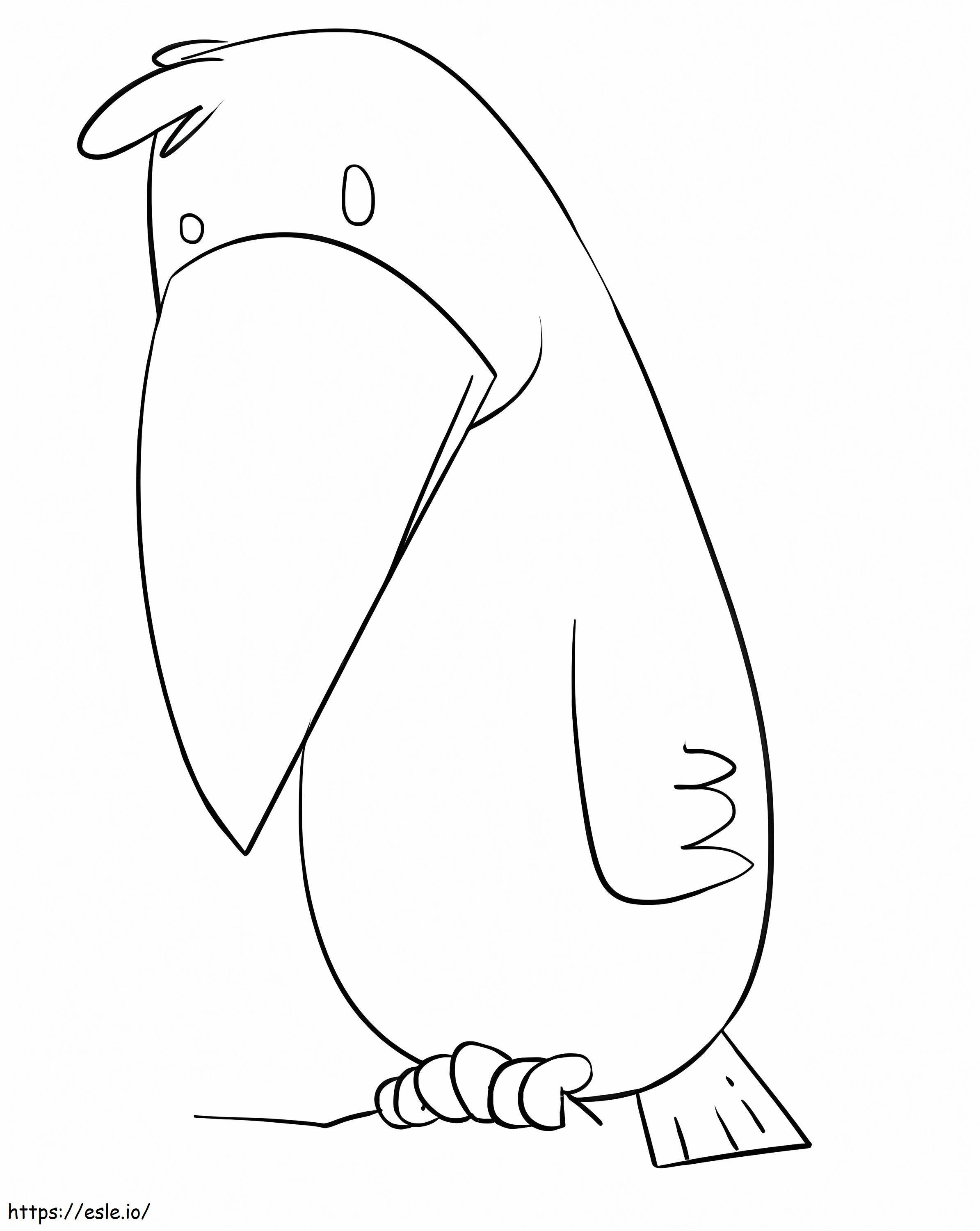 Adorable Raven coloring page