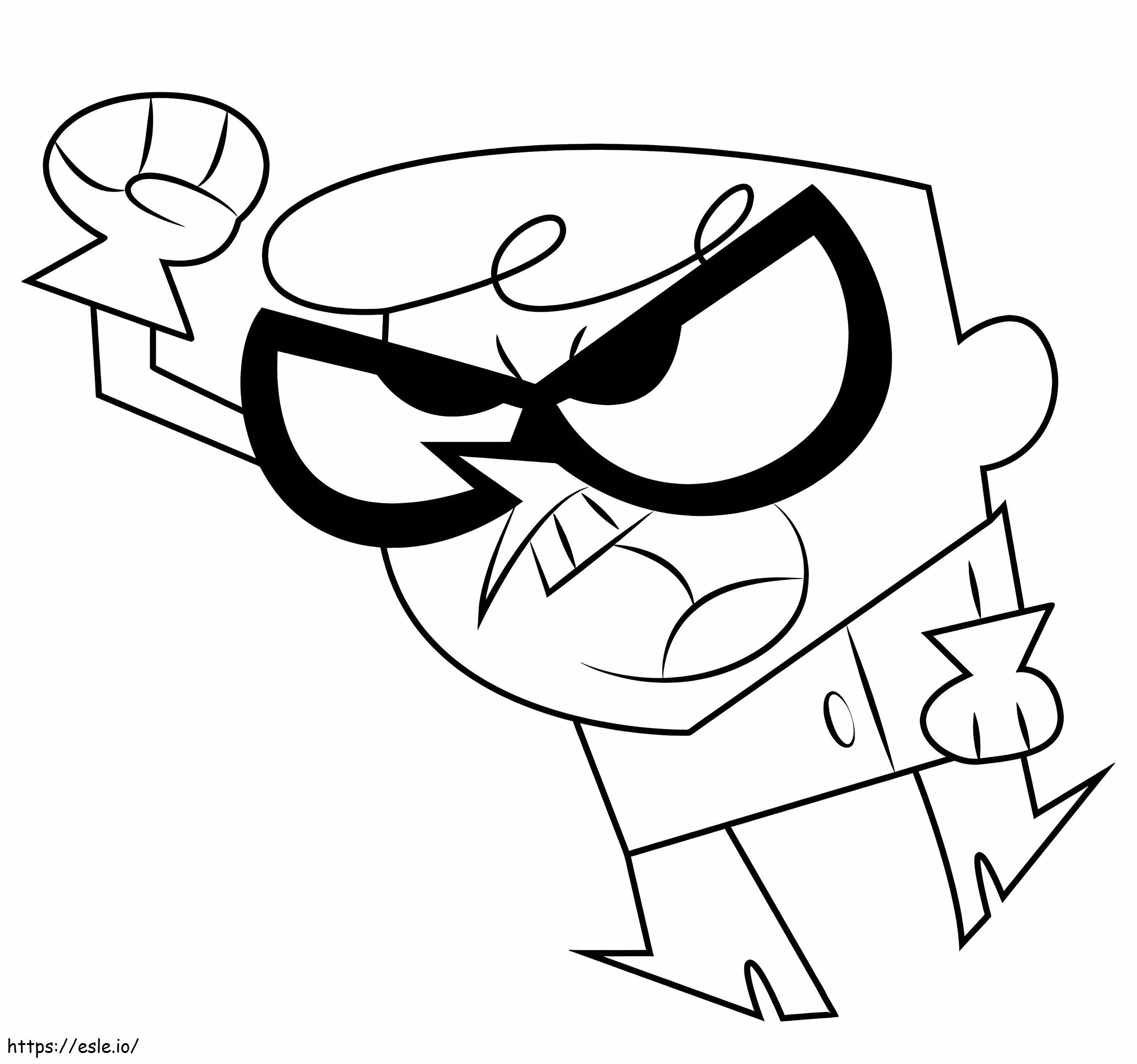 Dexter Is Angry coloring page