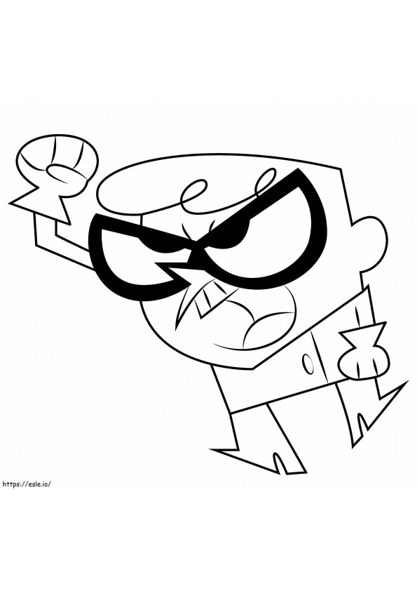 Dexter Is Angry coloring page