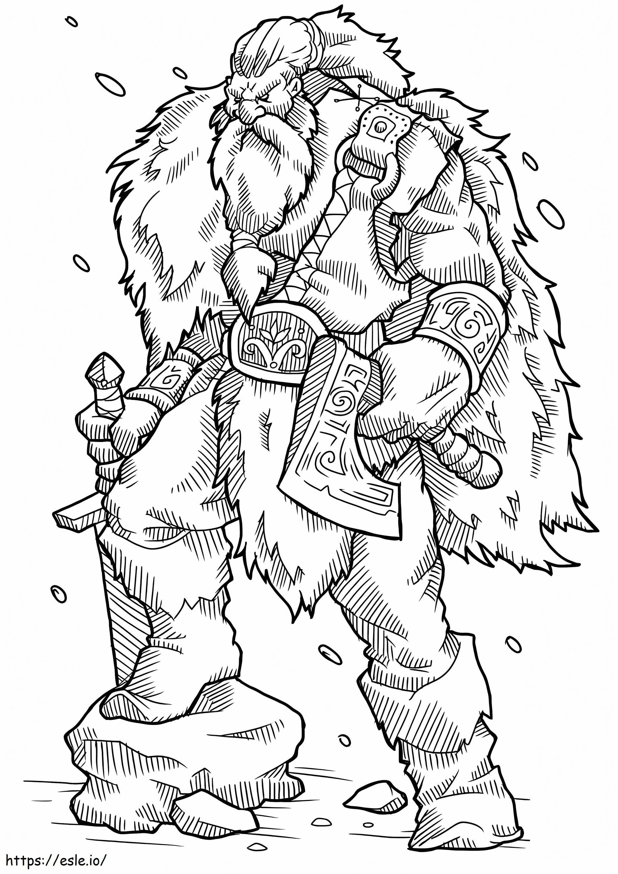 Viking Warrior coloring page