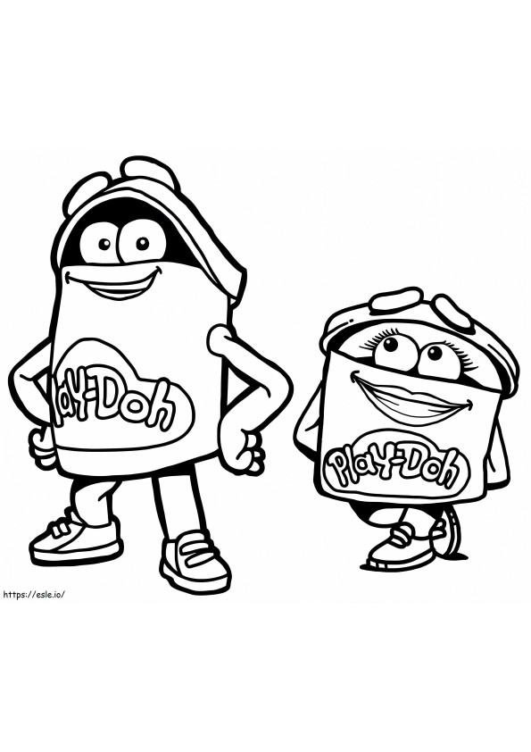 Play Doh 8 coloring page