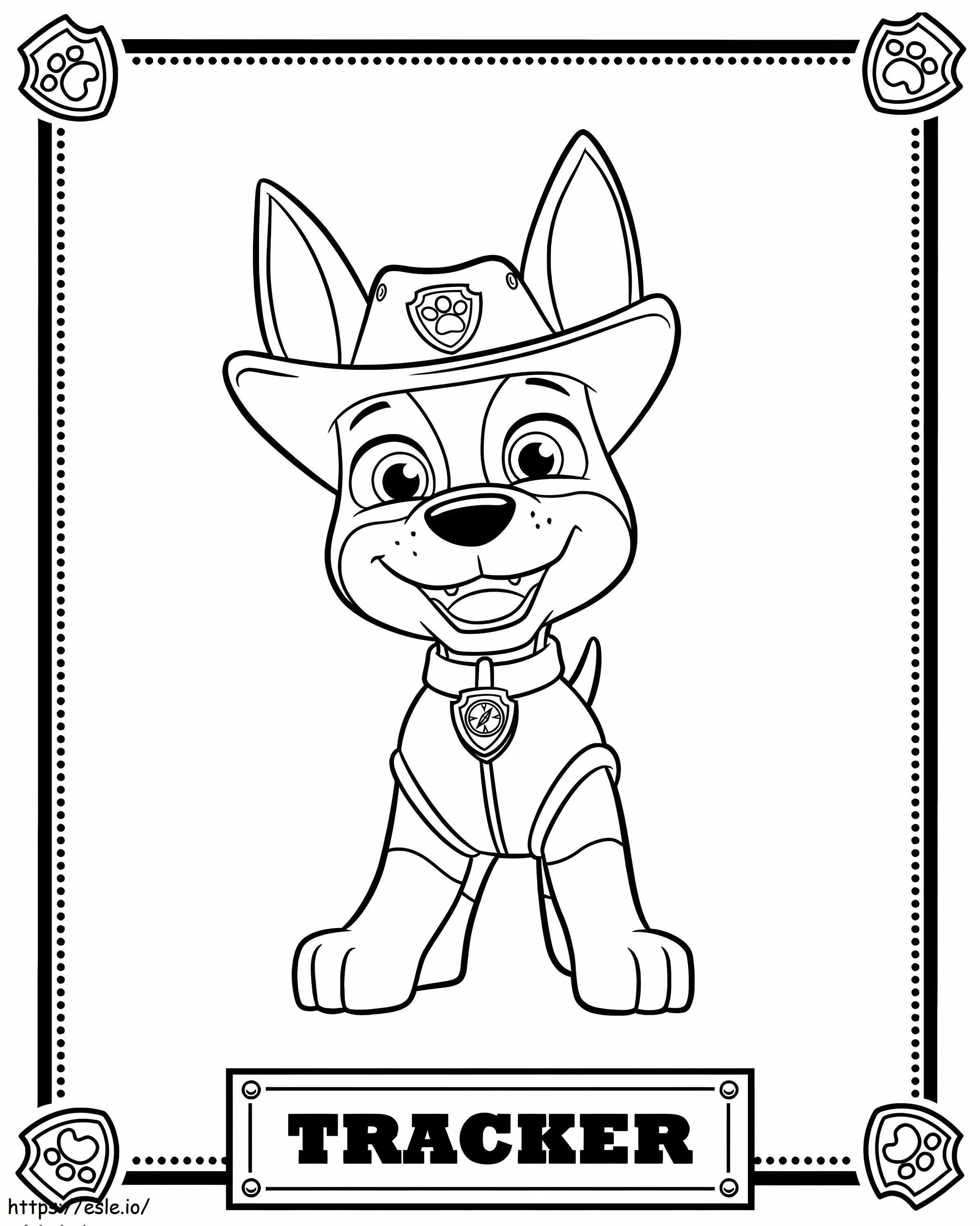Tracker In Paw Patrol coloring page