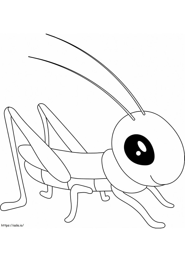 Grasshopper Smiling coloring page