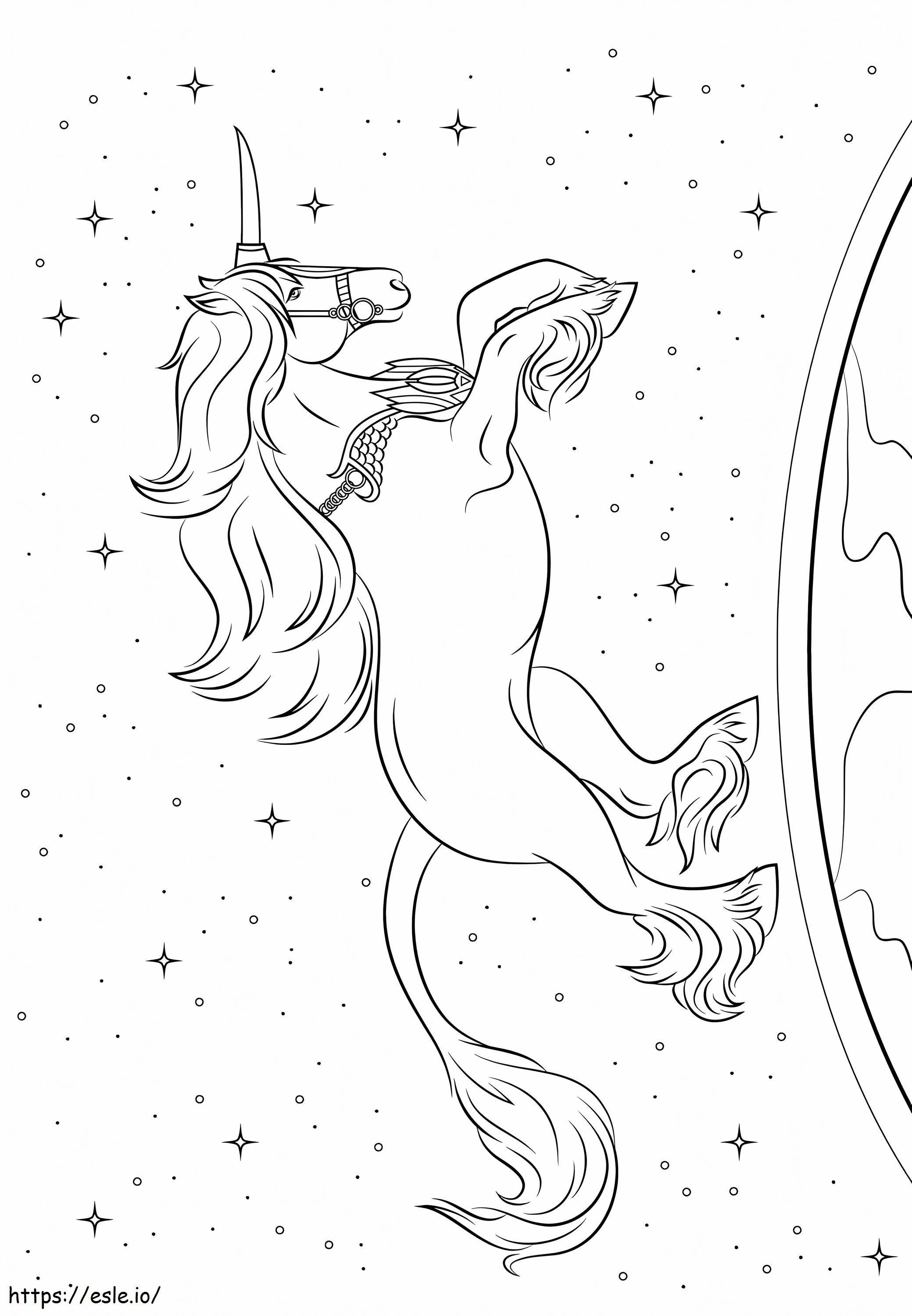 1563843475 Unicorn Moving A4 coloring page