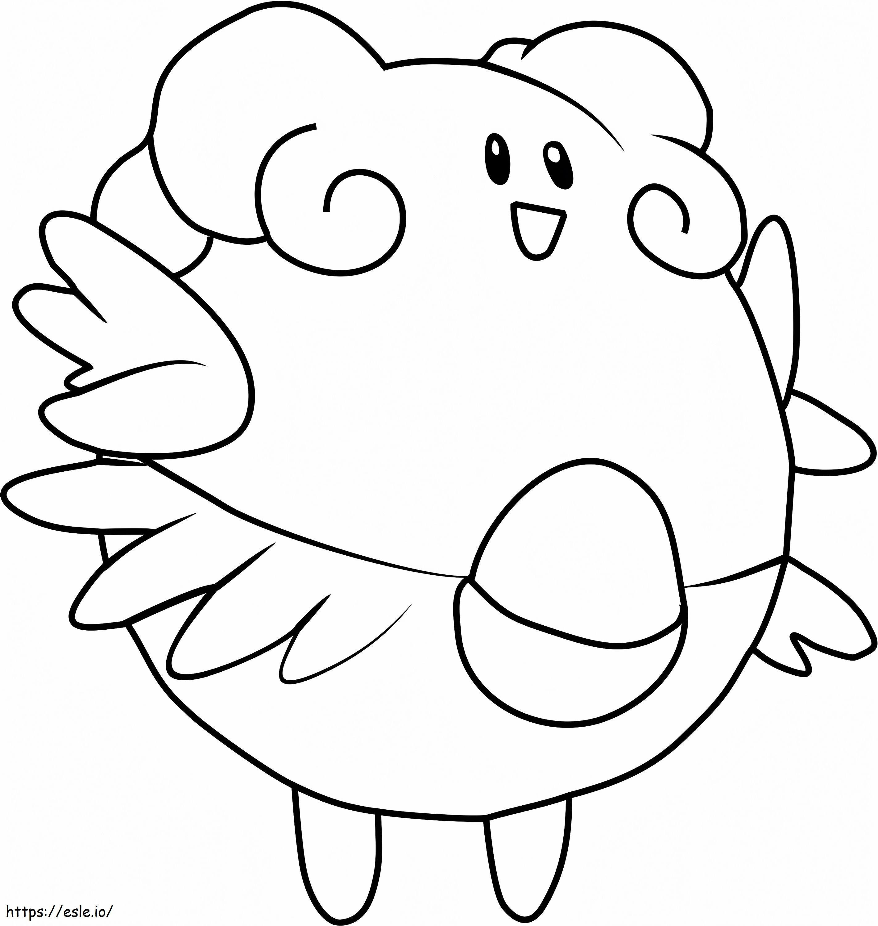 1531969293 Cute Blissey Pokemon A4 coloring page
