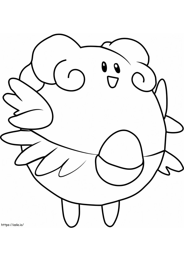 Coloriage 1531969293 Pokémon Mignon Blissey A4 à imprimer dessin