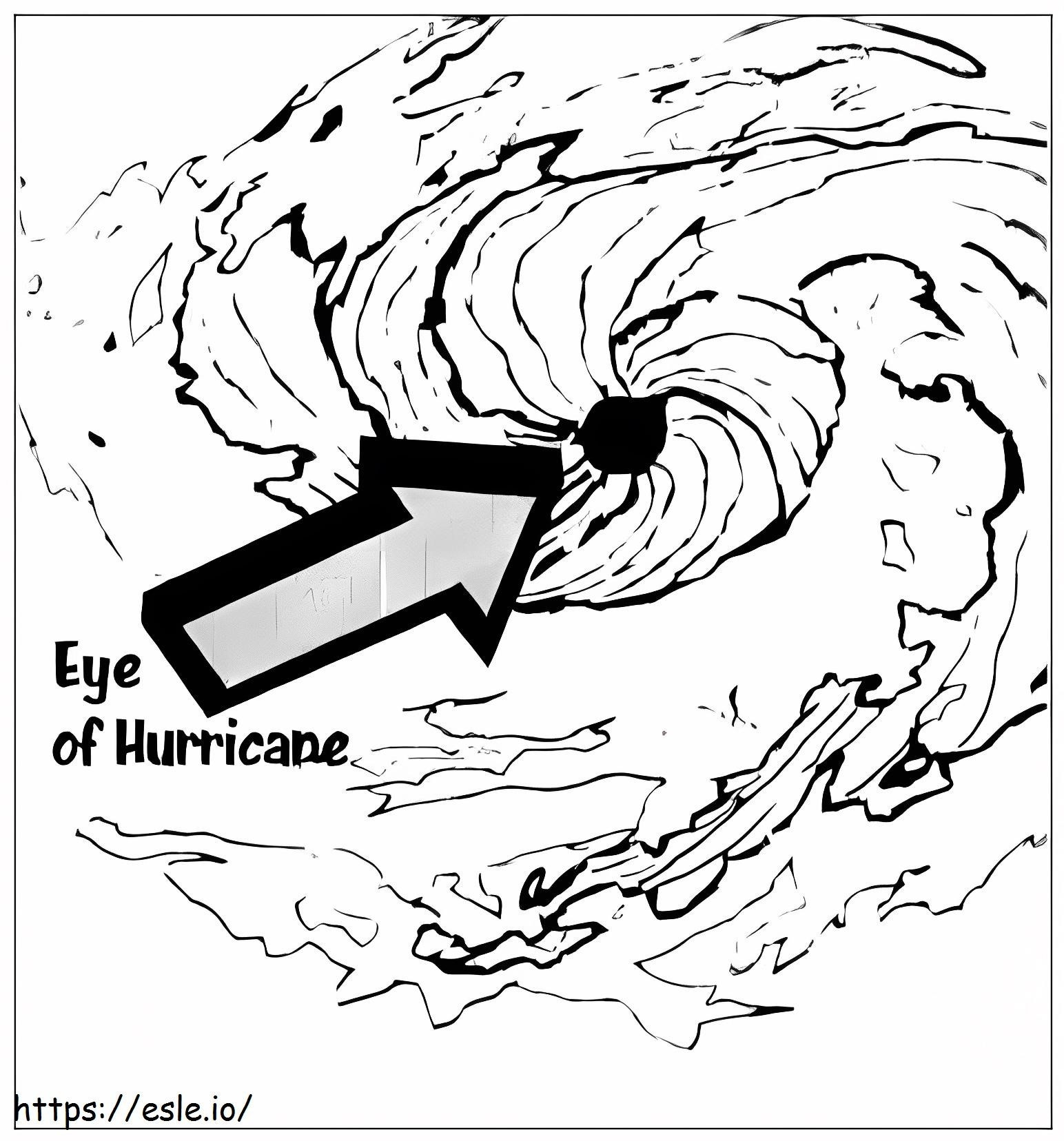 ハリケーンの目 ぬりえ - 塗り絵