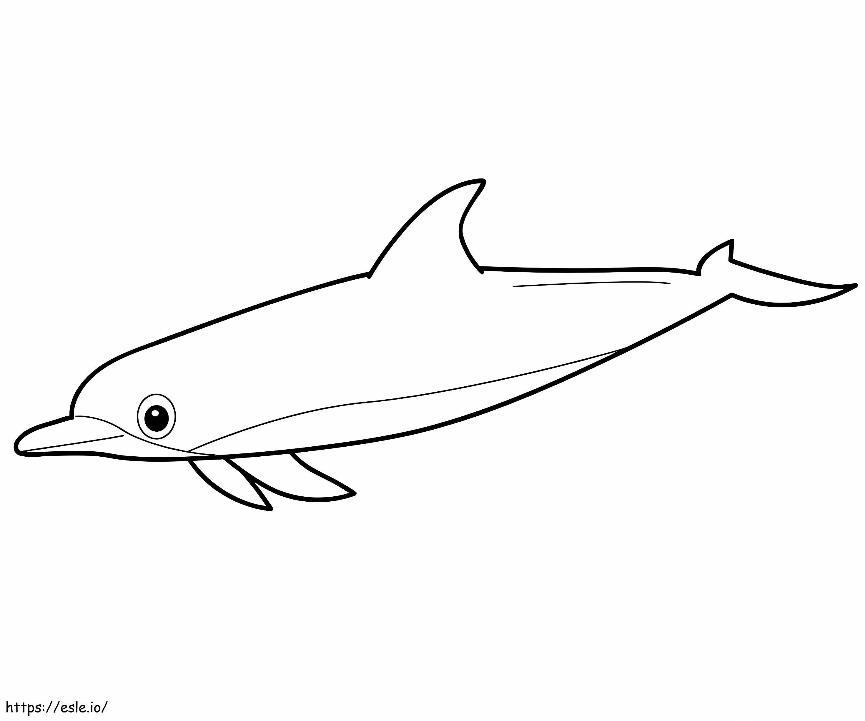 Delfino stampabile da colorare