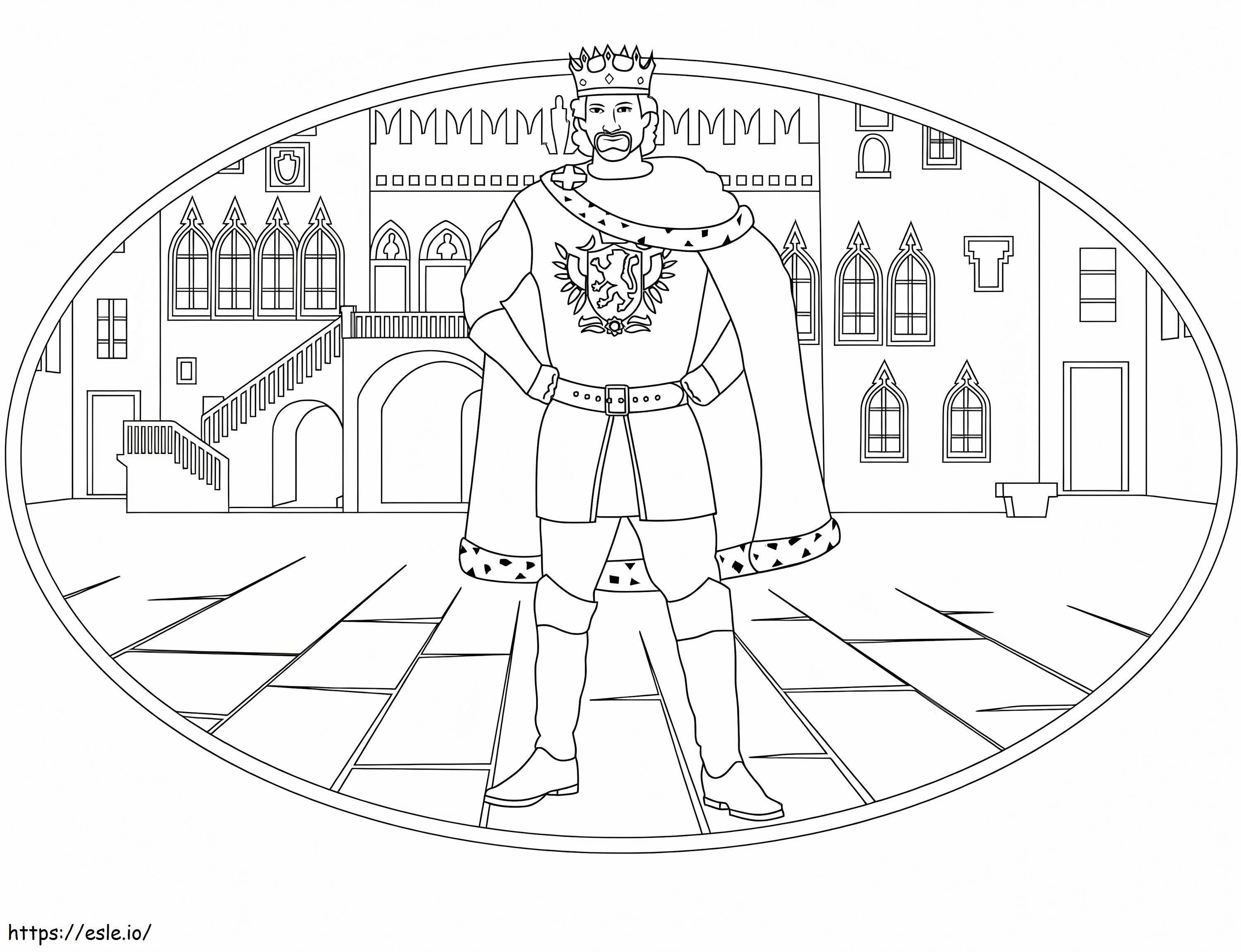 King Cold With The Palace coloring page