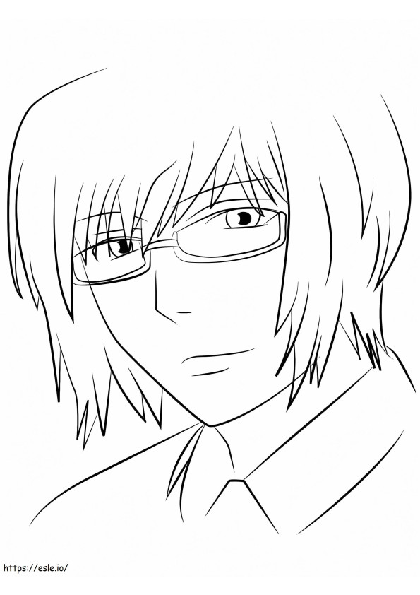 Face Kishou Arima coloring page