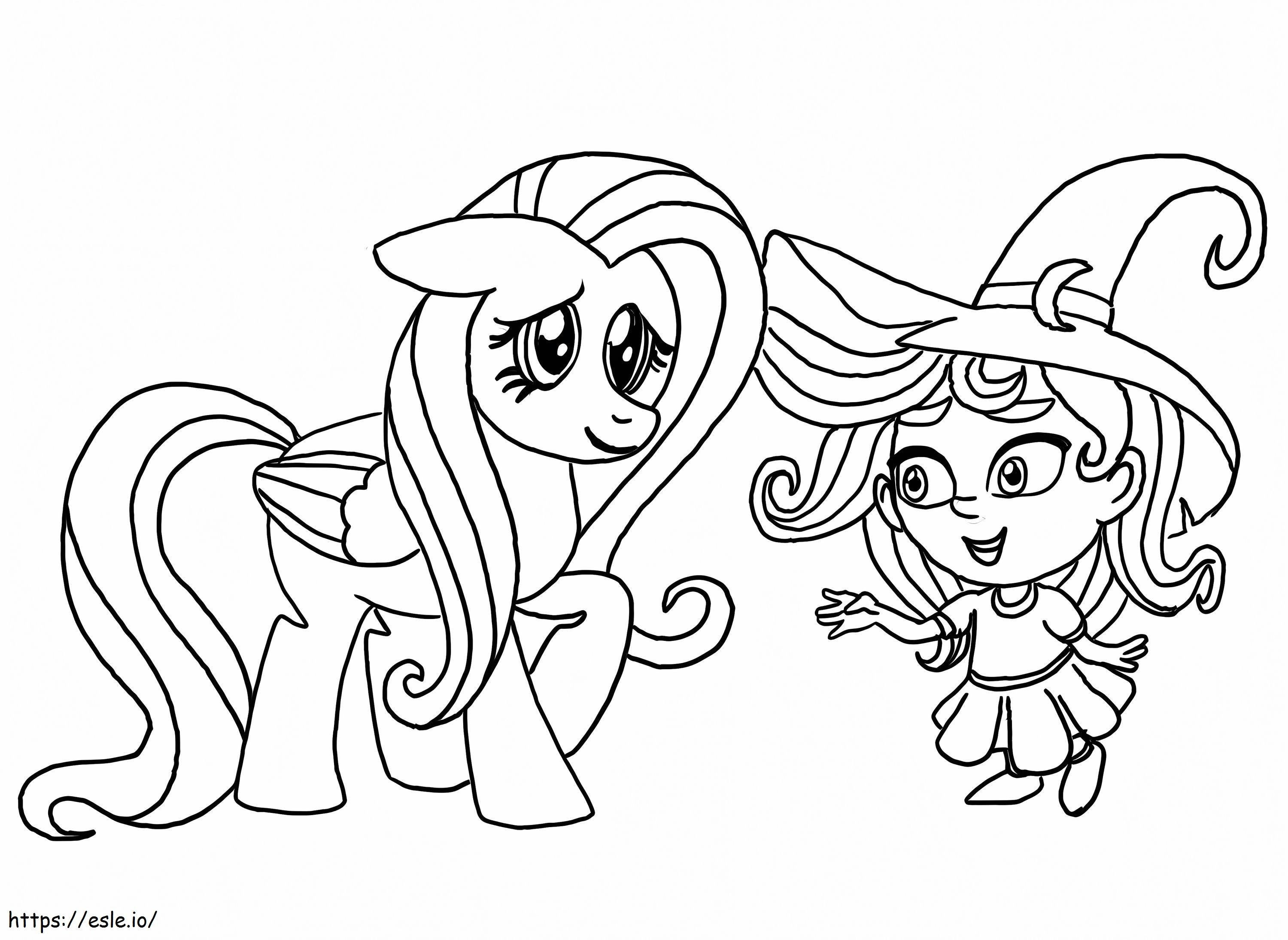 Beautiful Katya From Super Monsters coloring page