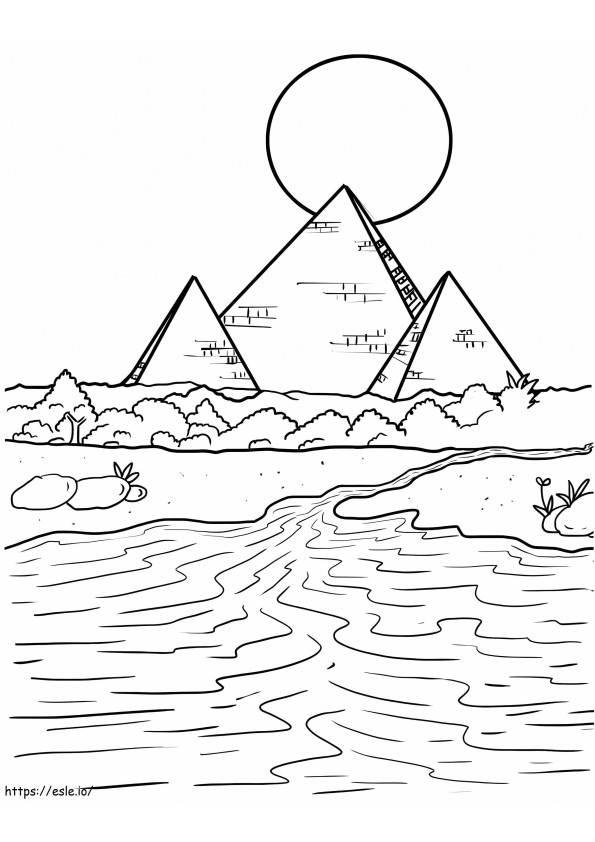Nile River coloring page
